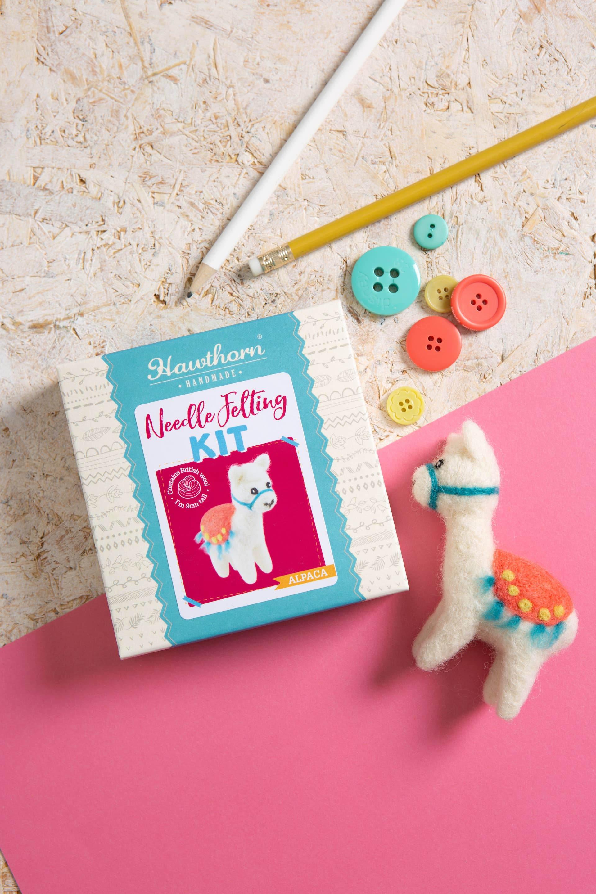 Alpaca Mini Needle Felting Kit - Image 3