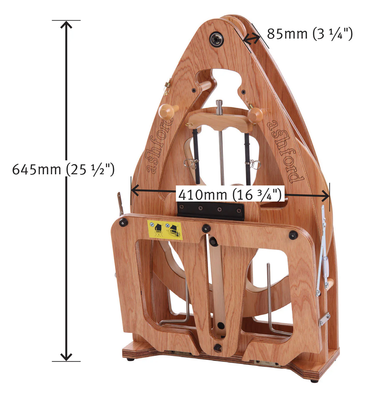 Ashford Joy 2 w/Sliding Hook Flyer Single Treadle with Carry Bag - Image 5