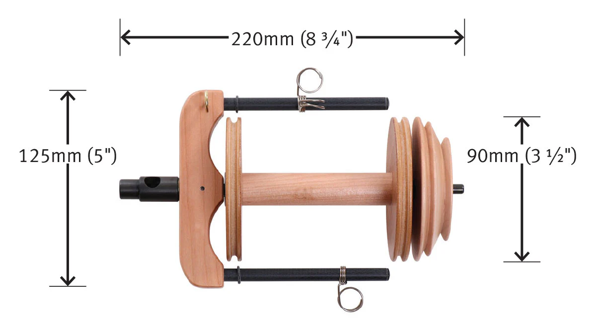 Ashford Sliding Hook Flyer Kiwi with Sliding Hook Flyer Bobbin - Image 3