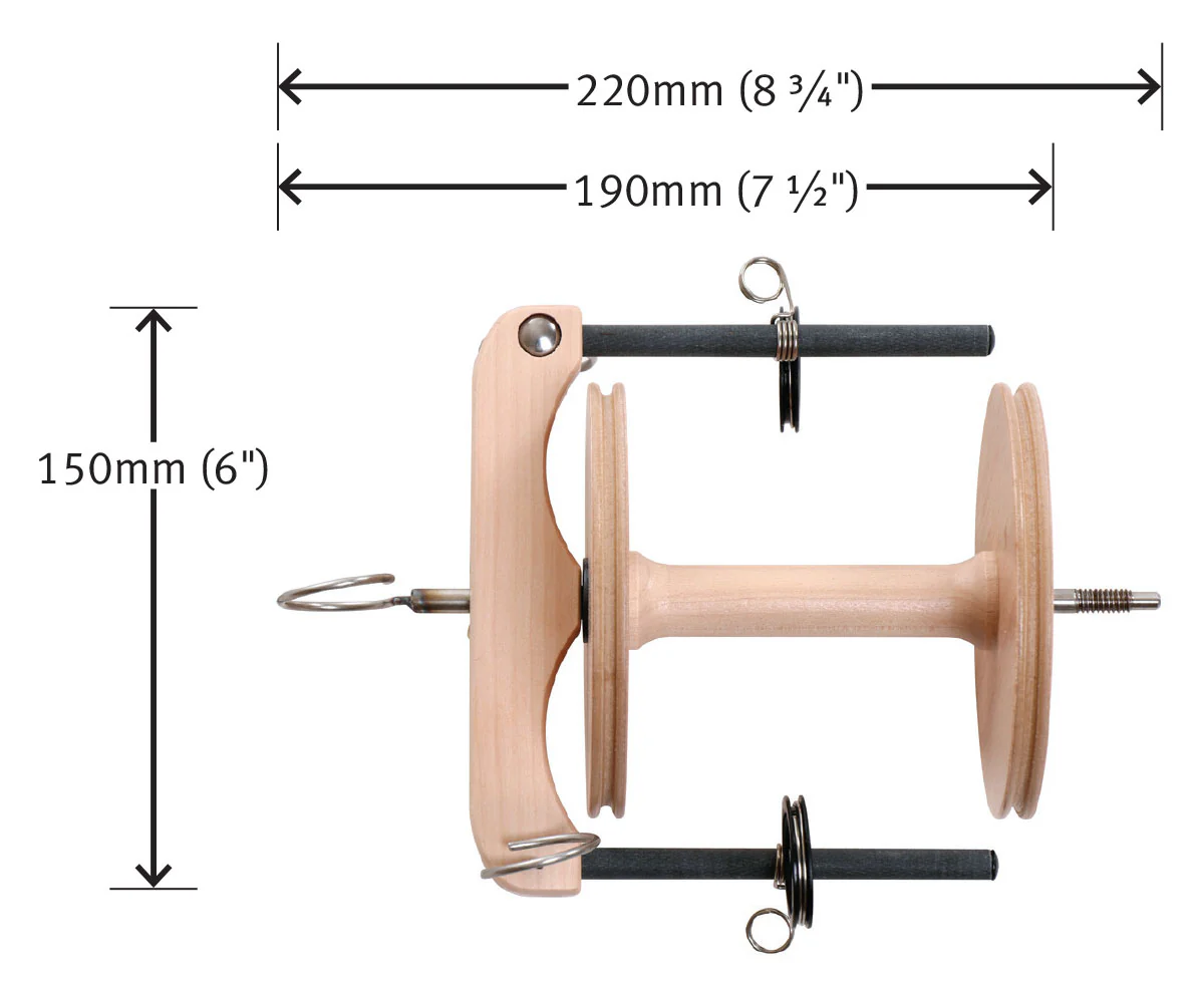 Ashford Sliding Hook Flyer Joy Freedom Kit with Jumbo Bobbin Lacquered - Image 2