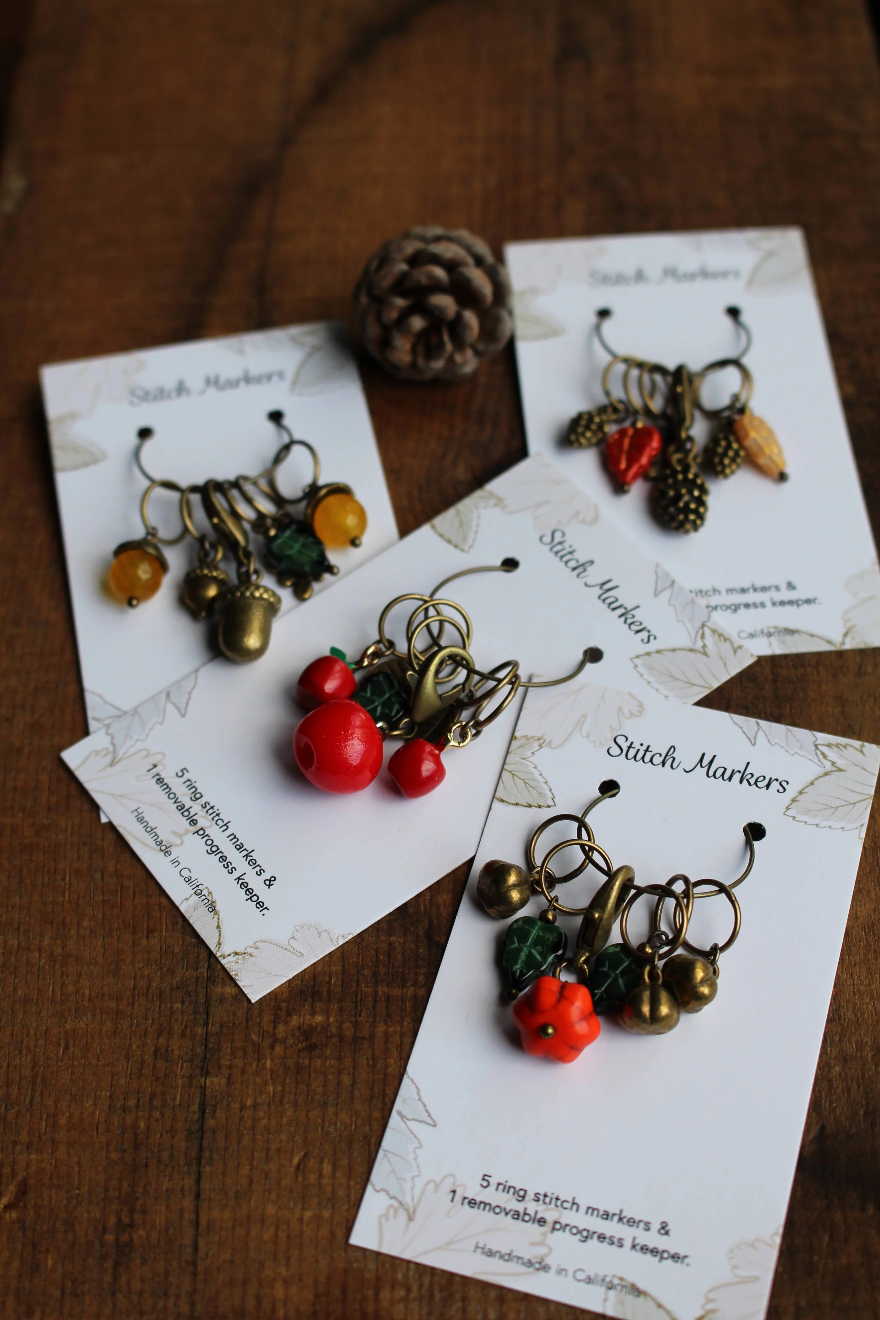 Autumn Harvest Stitch Marker Sets - Image 3