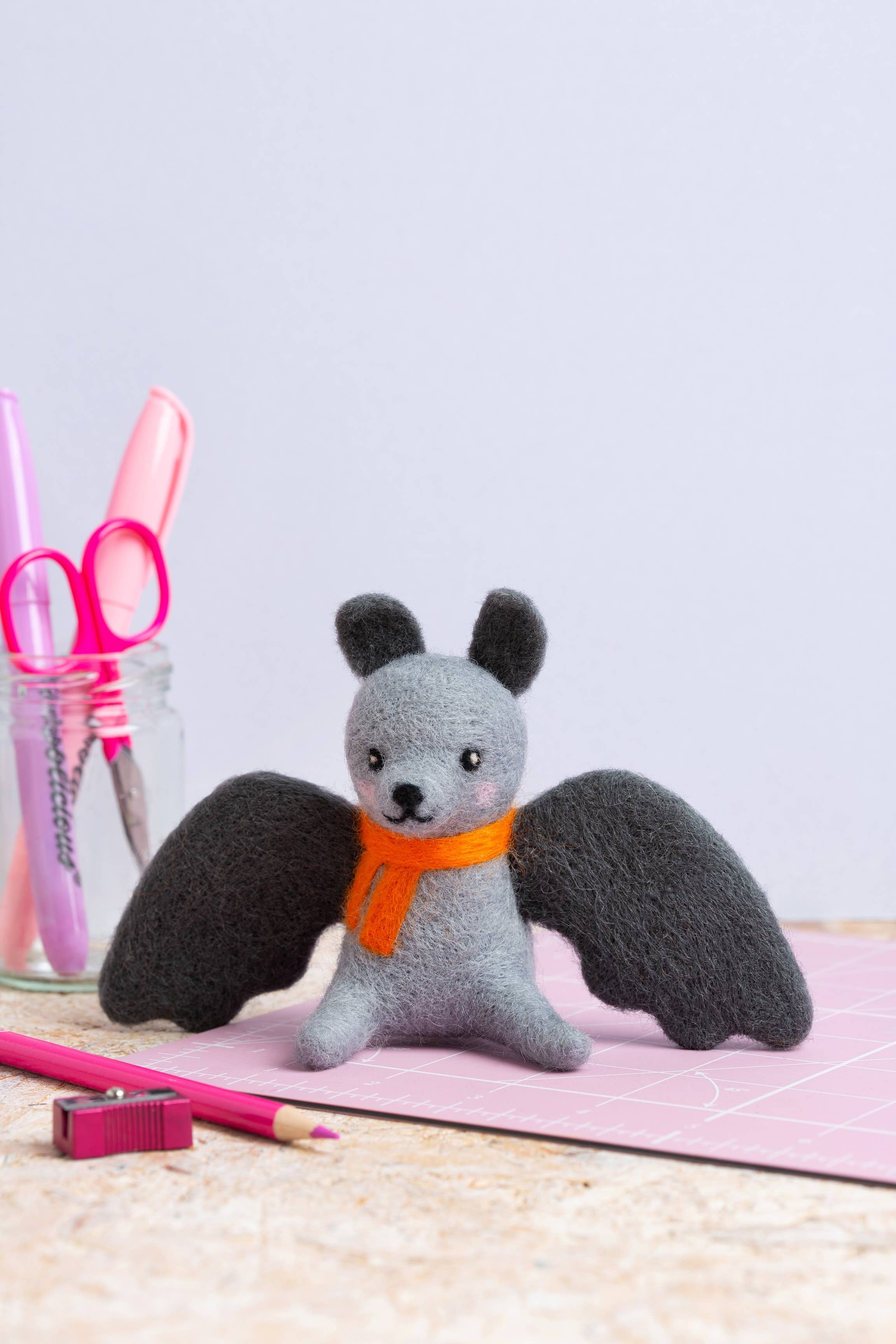 Bat Mini Needle Felting Kit - Image 5