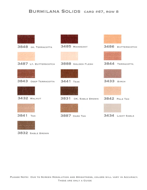 Burmilana* (Colors 3503 - 3996) - Image 11