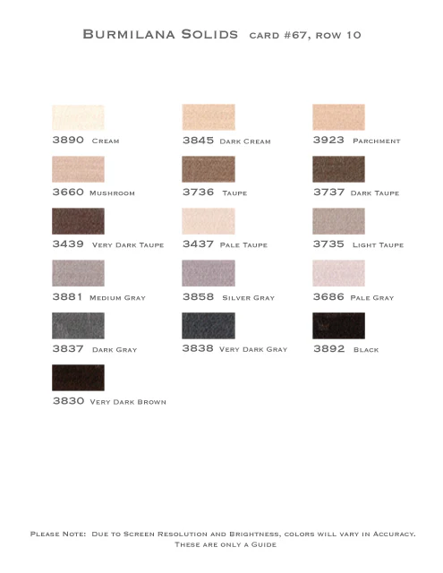Burmilana* (Colors 3503 - 3996) - Image 13