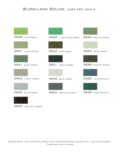Burmilana* (Colors 3503 - 3996) - Image 8