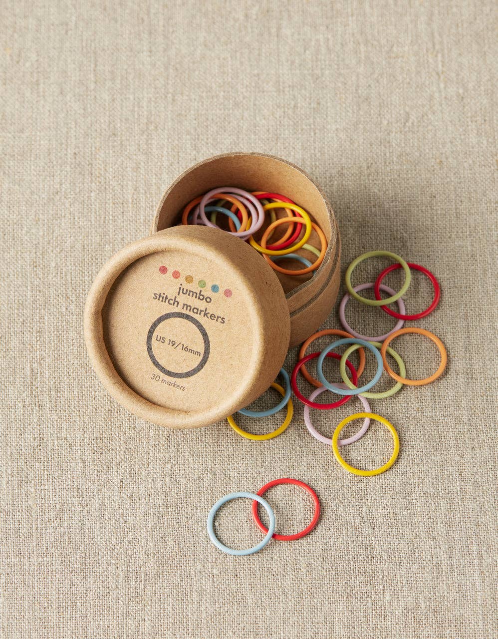 Colorful Ring Stitch Markers - Jumbo - Image 2