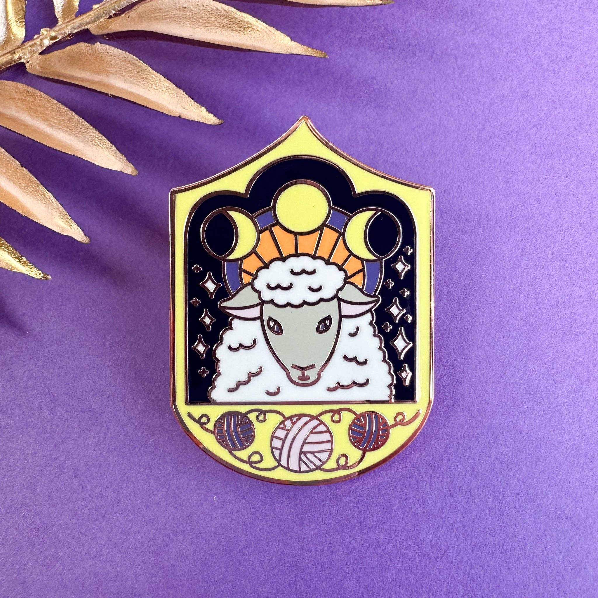 Cosmic Sheep Enamel Pin - Image 2