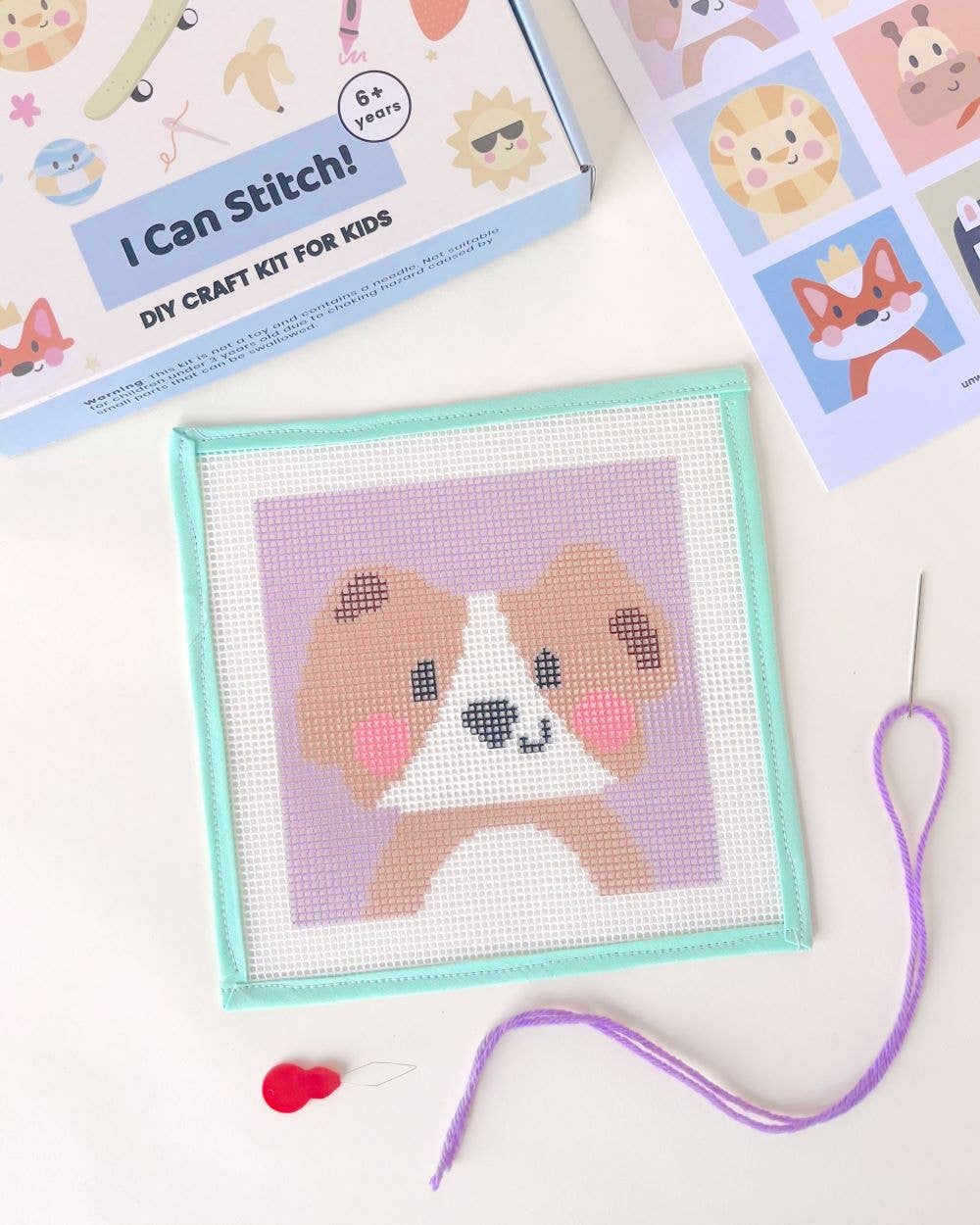 David, the Dog - Needlepoint Kit for Kids - Image 2