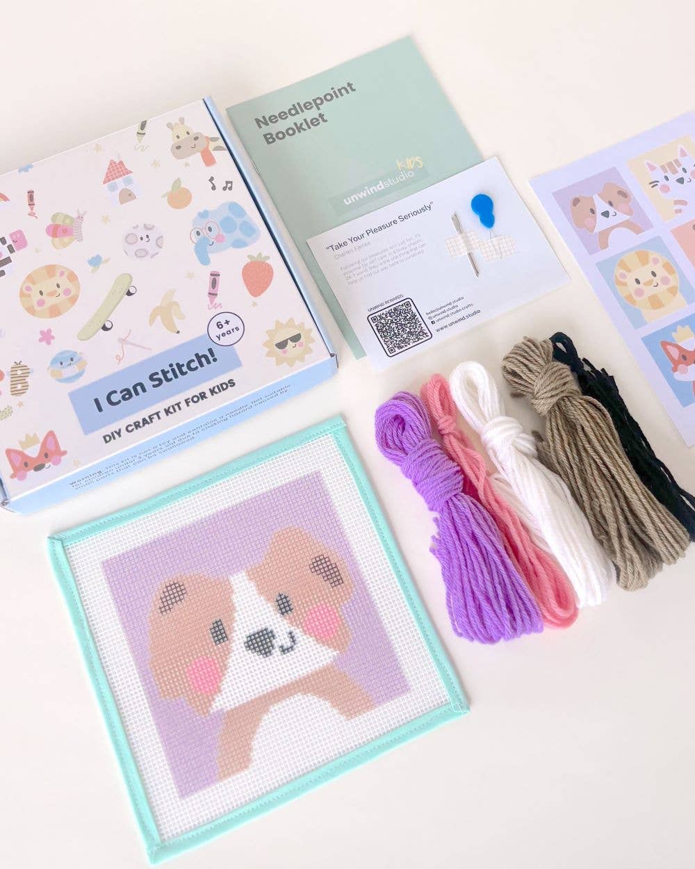David, the Dog - Needlepoint Kit for Kids - Image 3