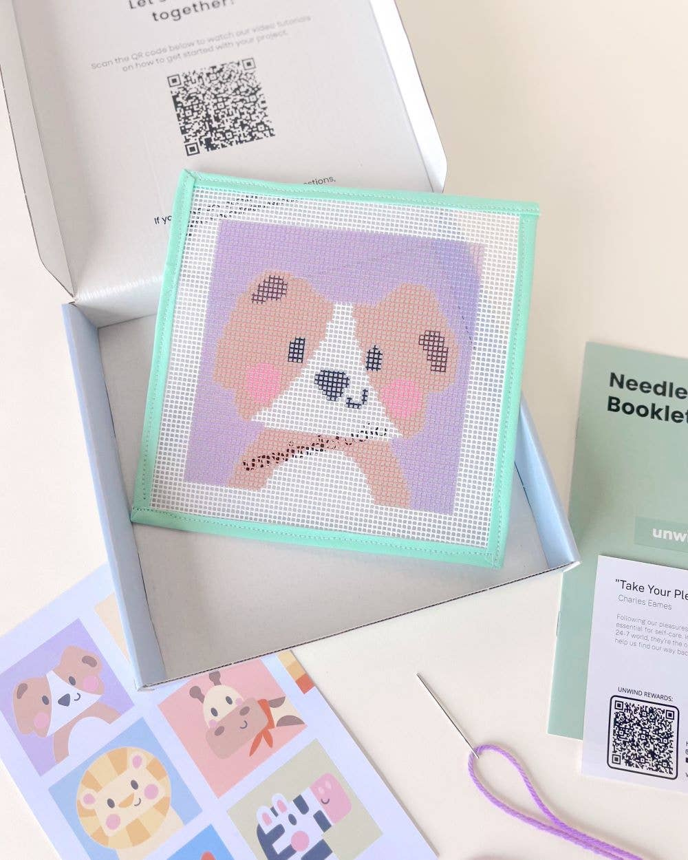 David, the Dog - Needlepoint Kit for Kids - Image 4