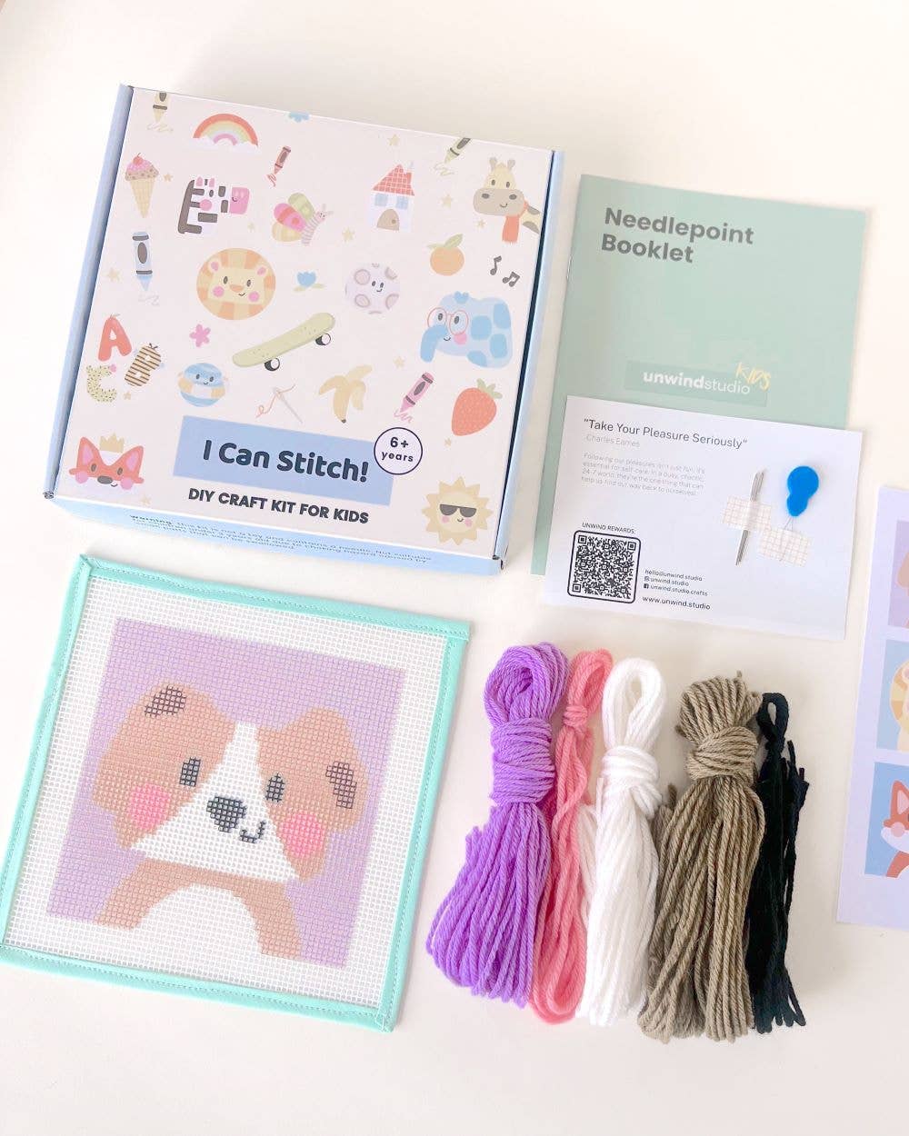 David, the Dog - Needlepoint Kit for Kids - Image 5