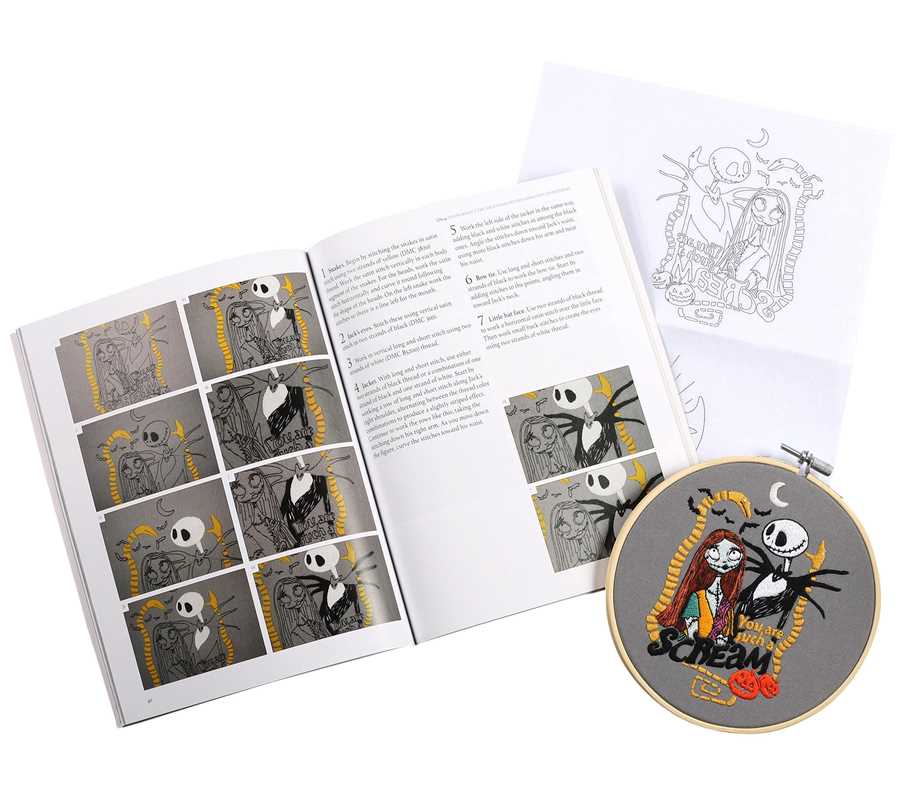 Disney Tim Burton's The Nightmare Before Christmas Embroidery by Deborah Wilding: Kit - Image 4