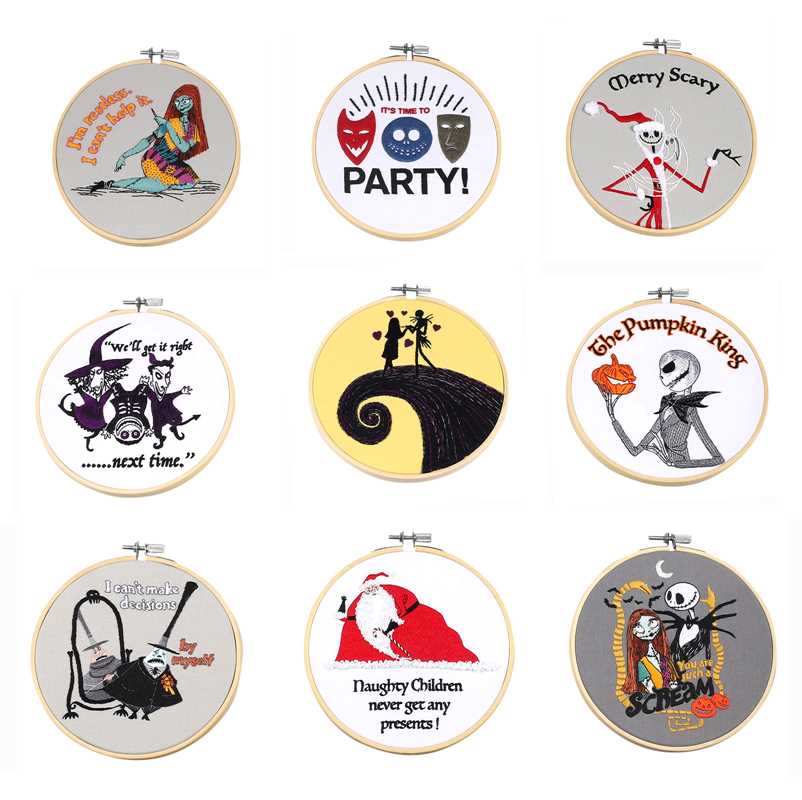 Disney Tim Burton's The Nightmare Before Christmas Embroidery by Deborah Wilding: Kit - Image 5