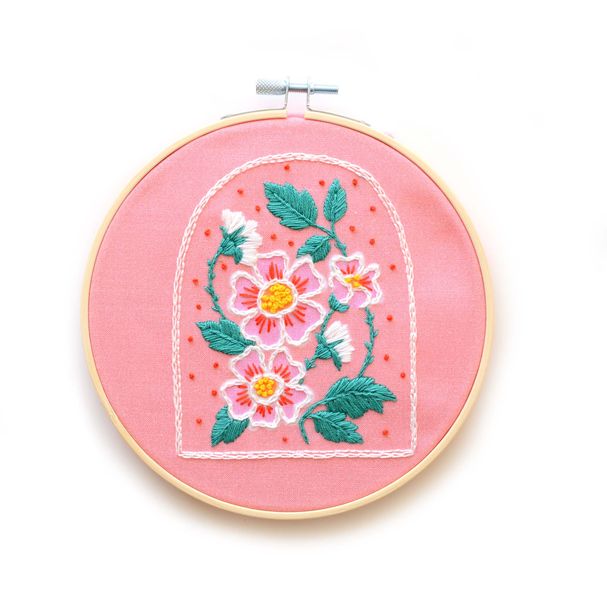 Roses Embroidery Patch Kit - Image 6