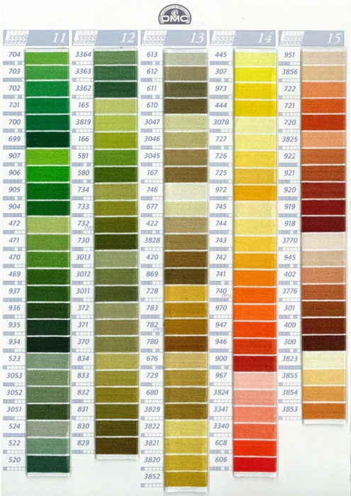 DMC Embroidery Floss (Color # 520 - 801) - Image 4