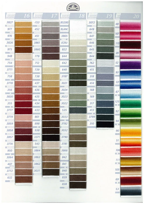 DMC Embroidery Floss (Color # 520 - 801) - Image 5