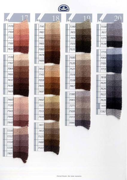 DMC Tapestry Wool (Color # 7003 - 7151 & Blanc, Ecru, Noir) - Image 6