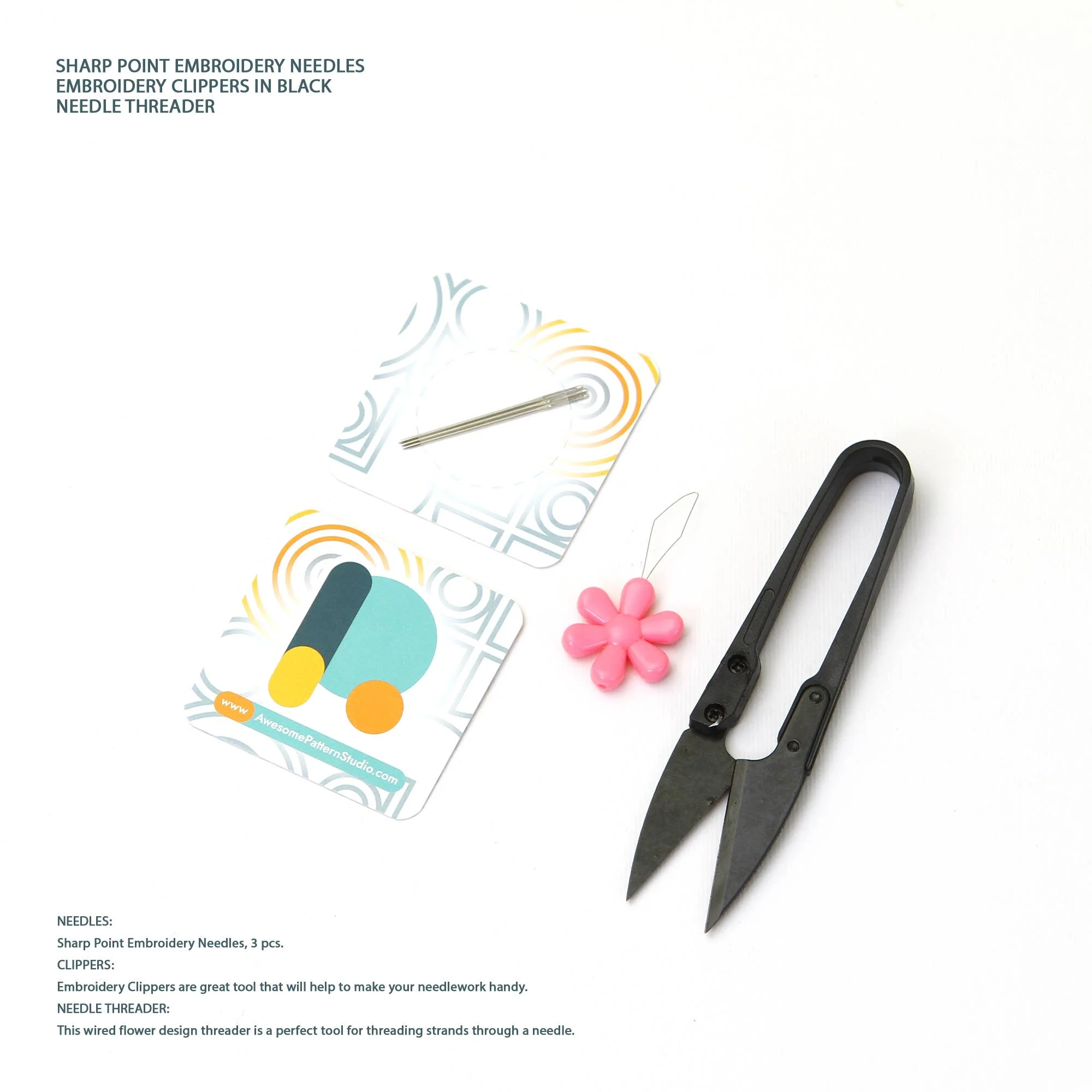 Floral Design Embroidery Kit - Image 7
