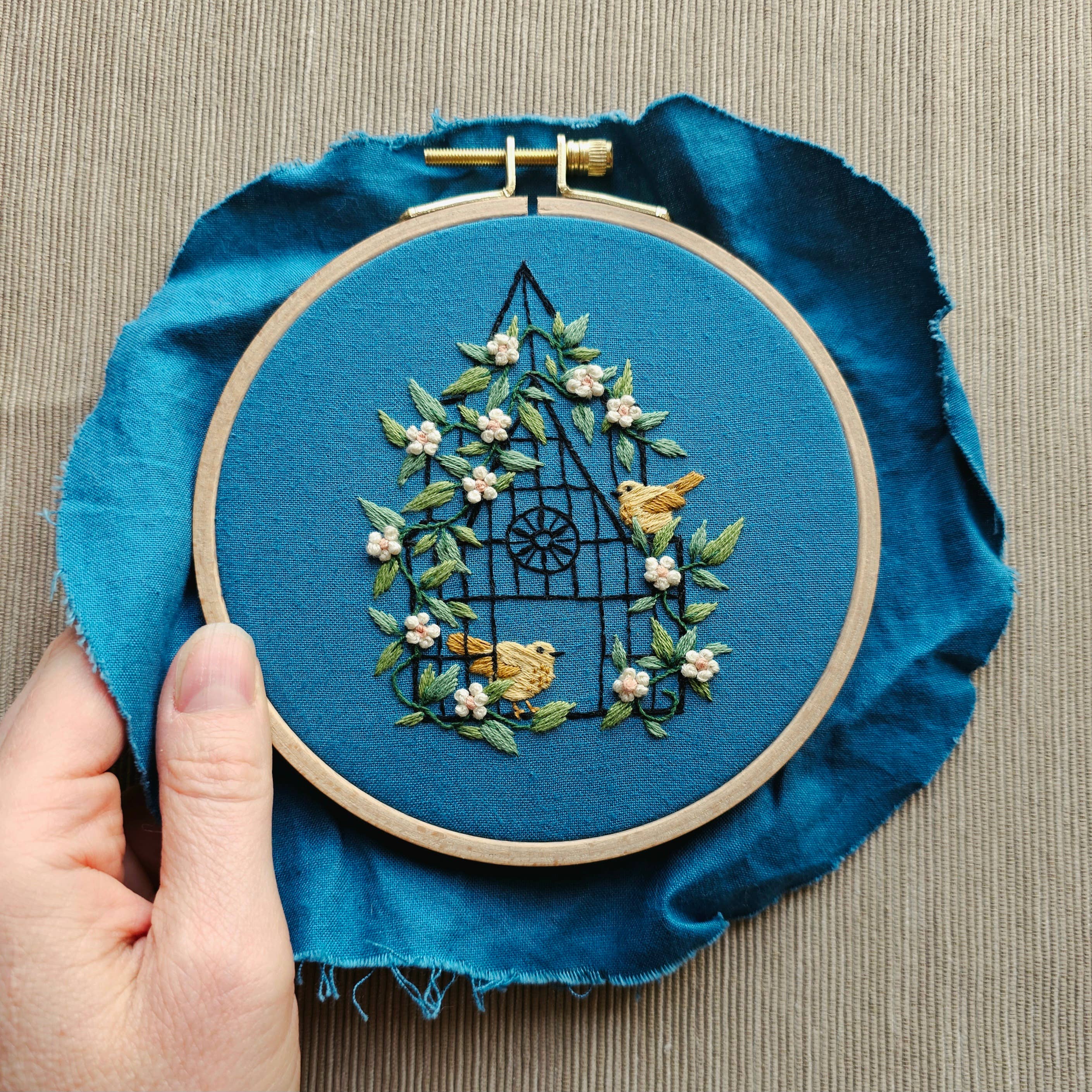 Jessica Long Fly free bird embroidery kit - Image 4