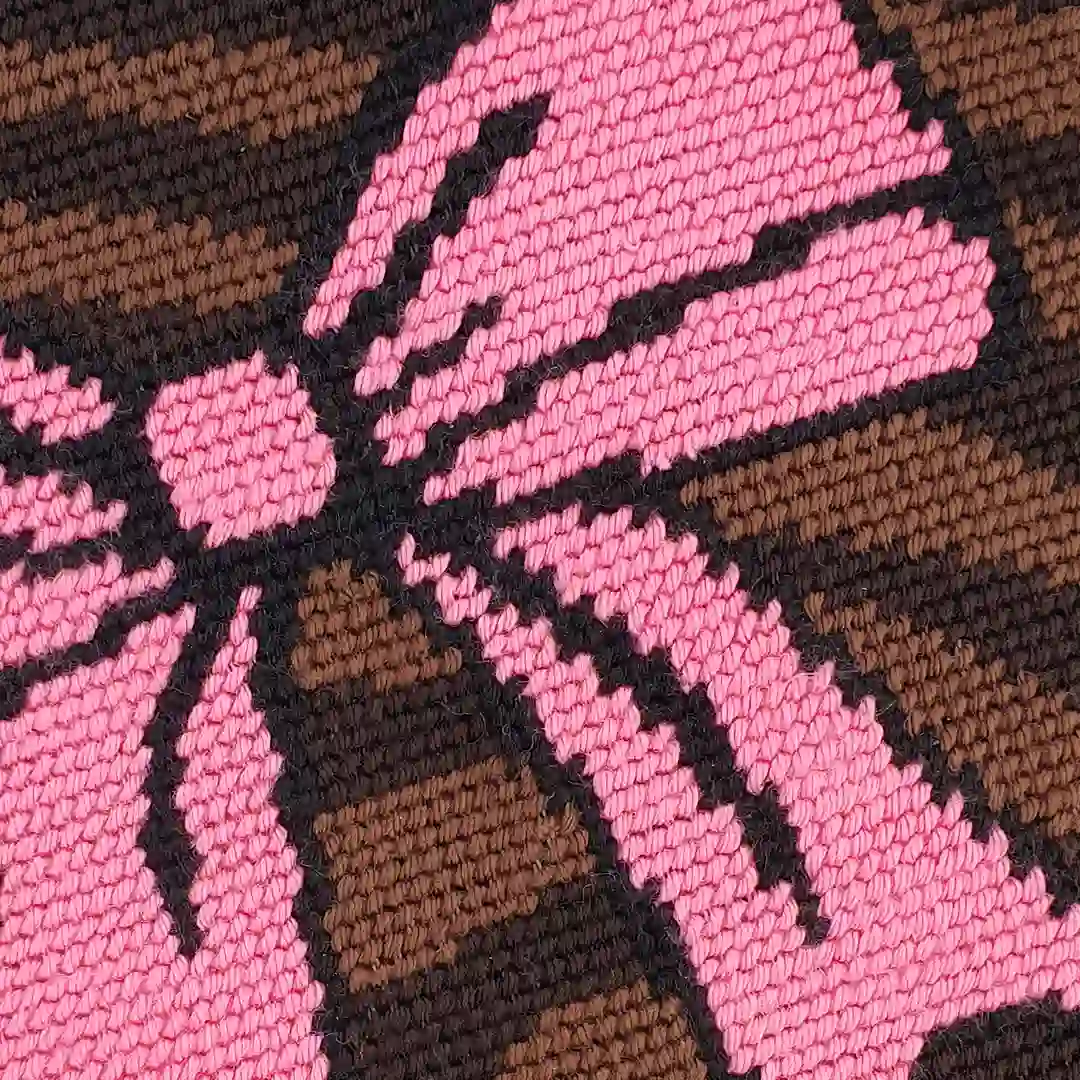 Fukuri Needlepoint kit - Pink Bow - Image 4
