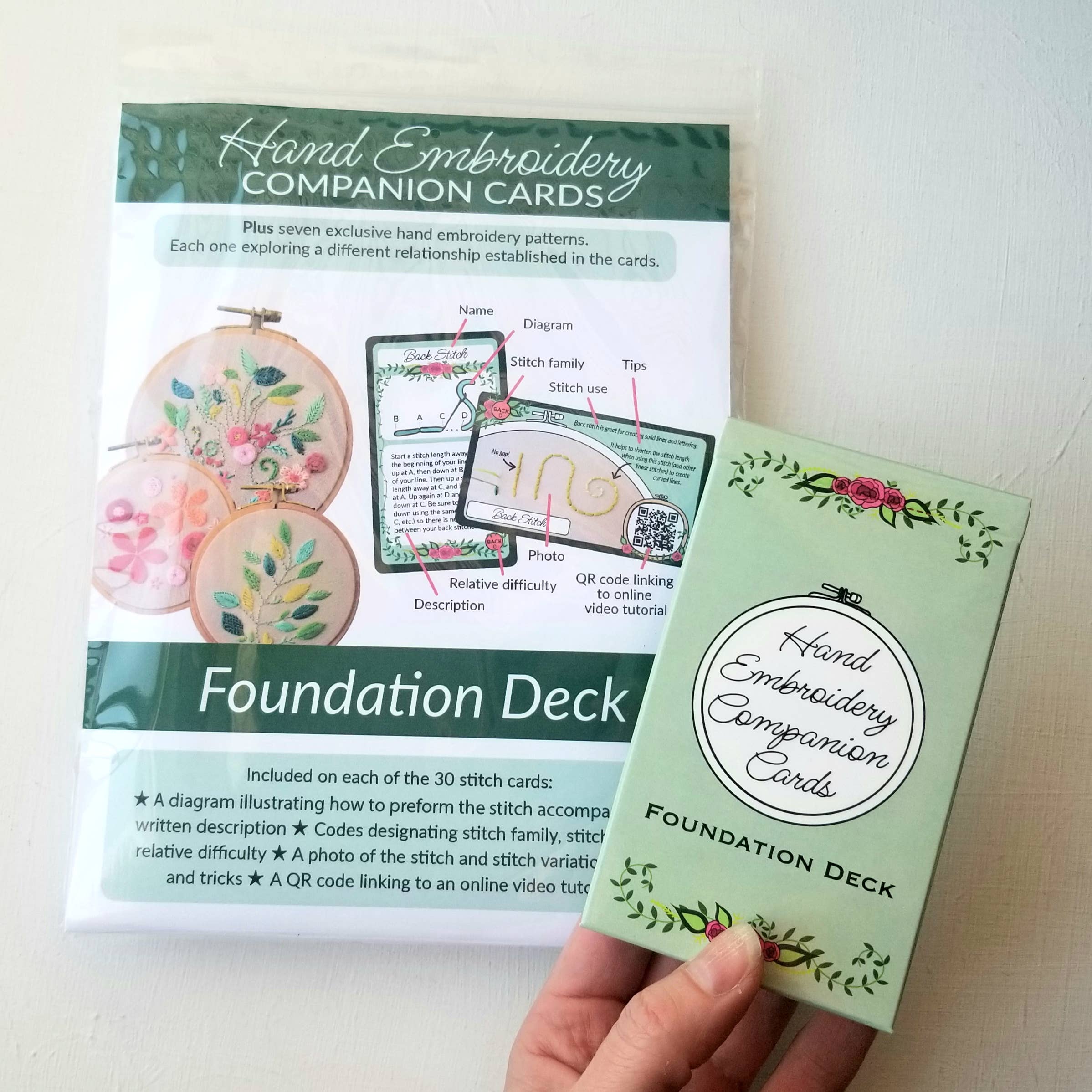 Jessica Long Hand Embroidery Companion Cards - Image 3