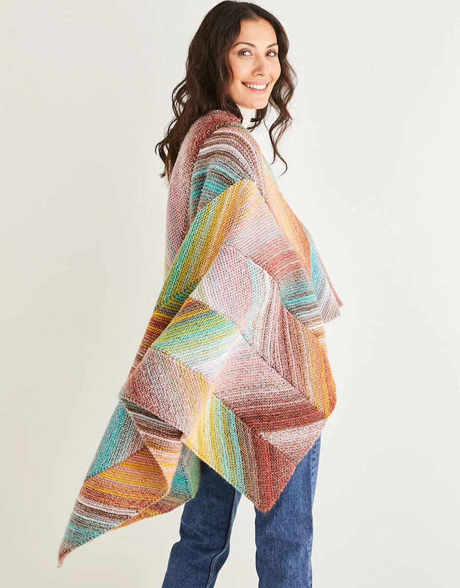Knitted Bias Blanket Pattern, Design 10141 - Image 2
