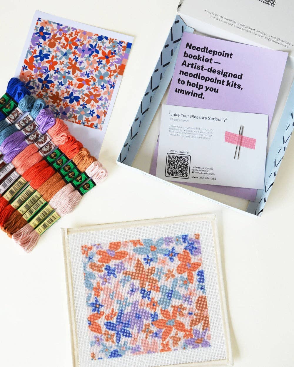 Laura Flor Sunglasses Case Needlepoint Kit - Image 3