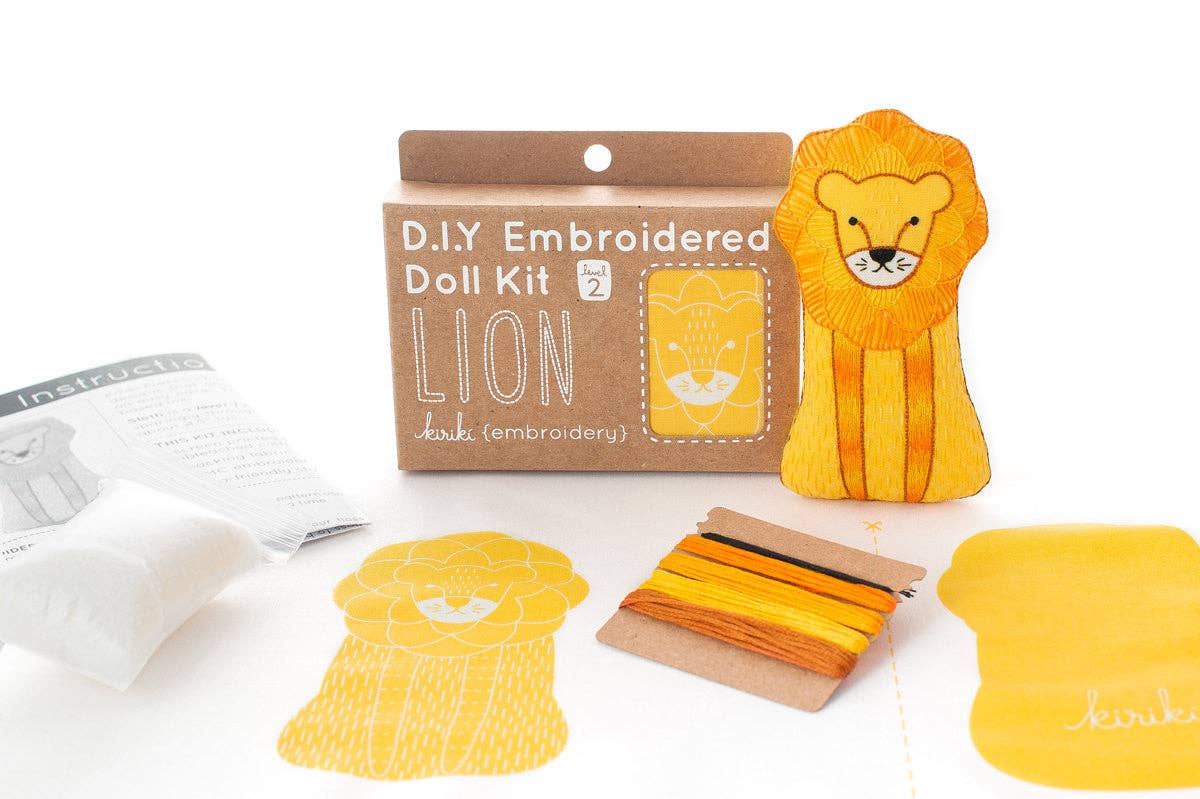 Lion - Embroidery Kit - Image 3