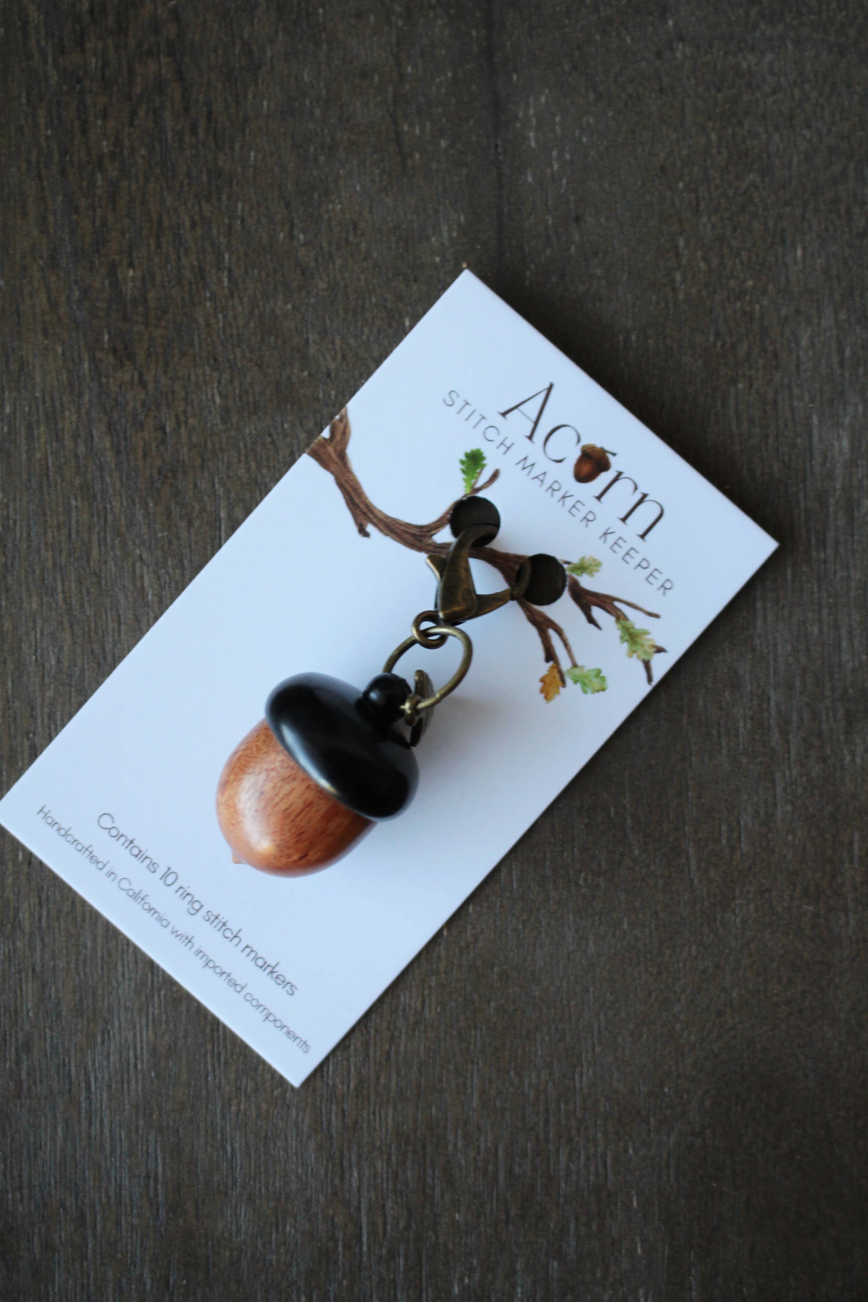 Little Acorn Stitch Marker Keeper - Image 2