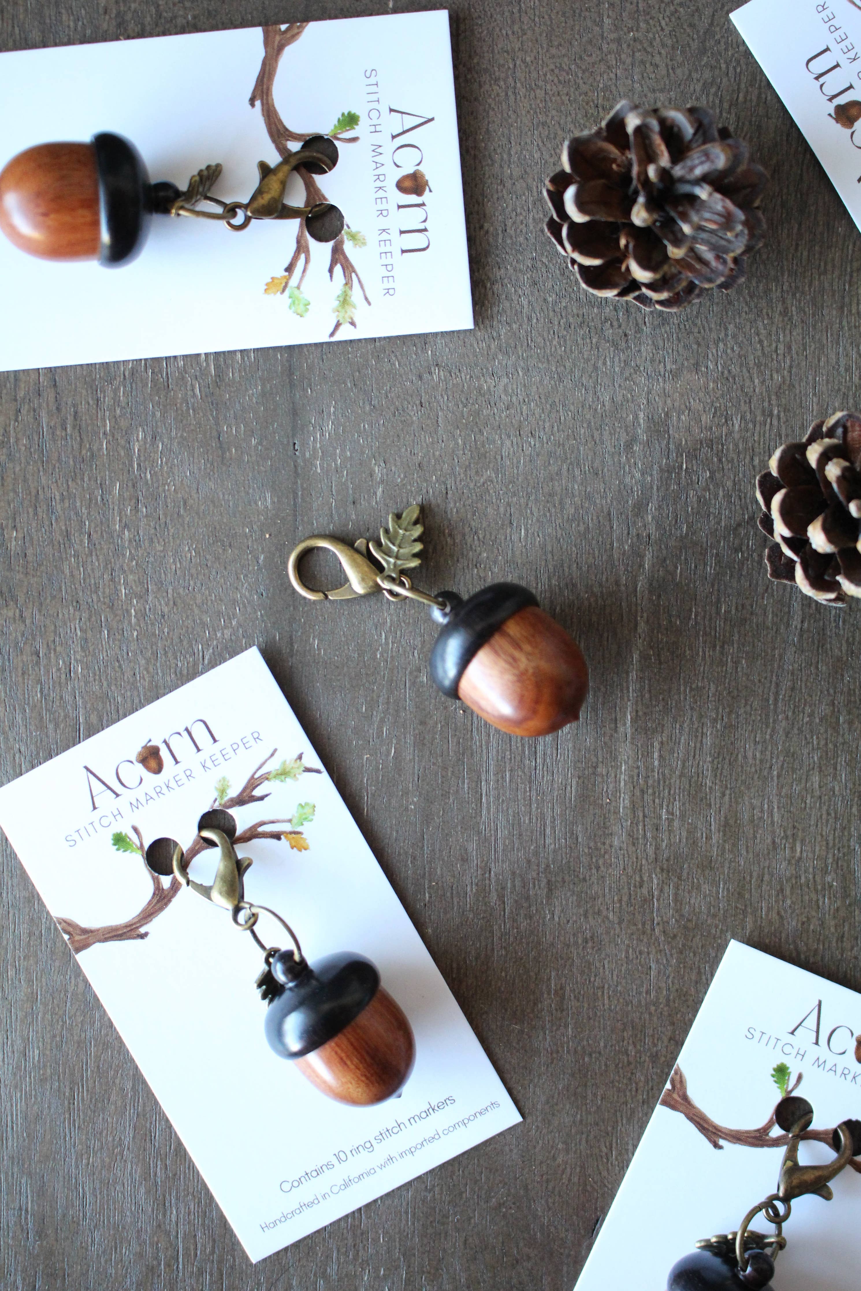 Little Acorn Stitch Marker Keeper - Image 6
