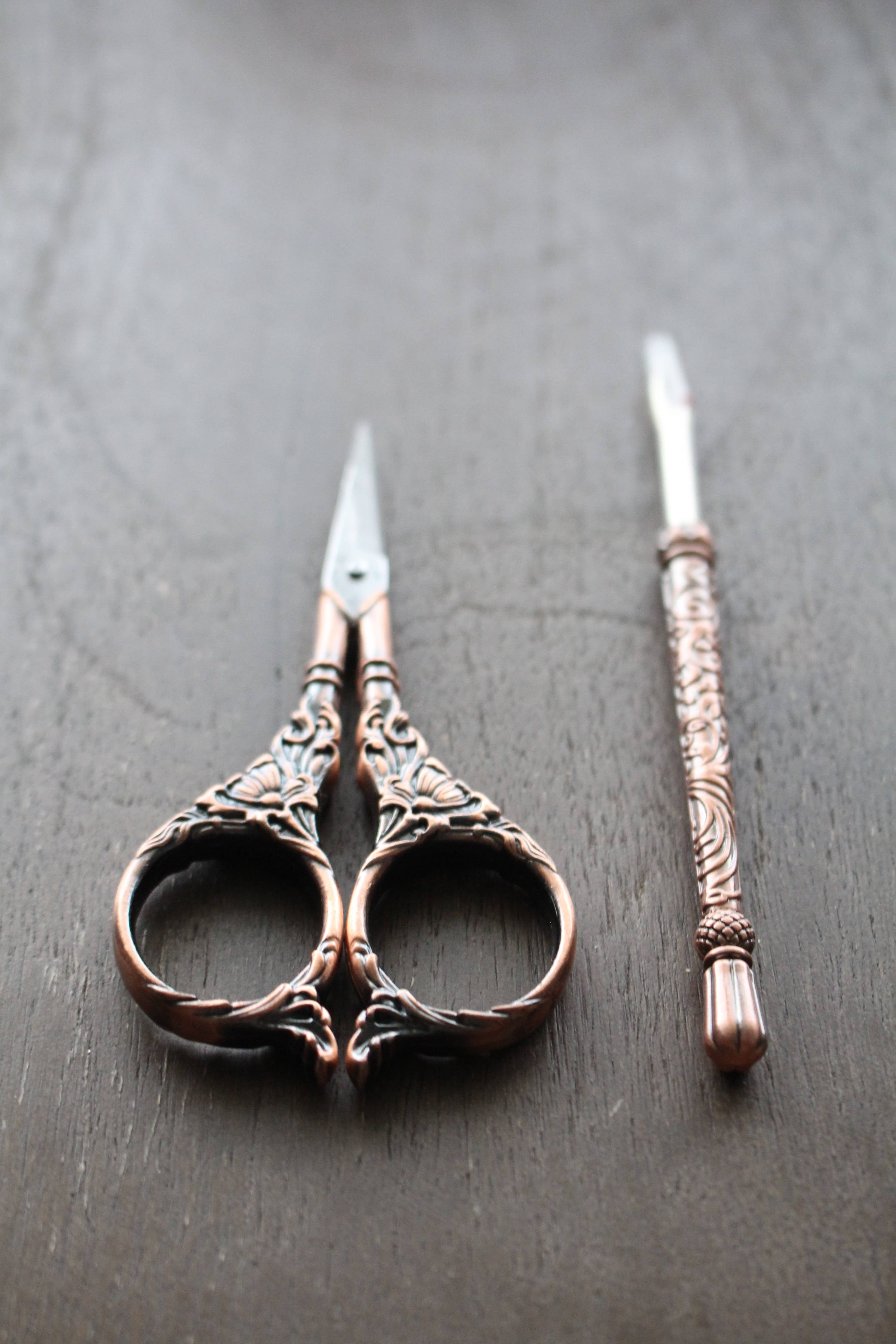 Engraved Seam Rippers: Antique Copper - Image 7