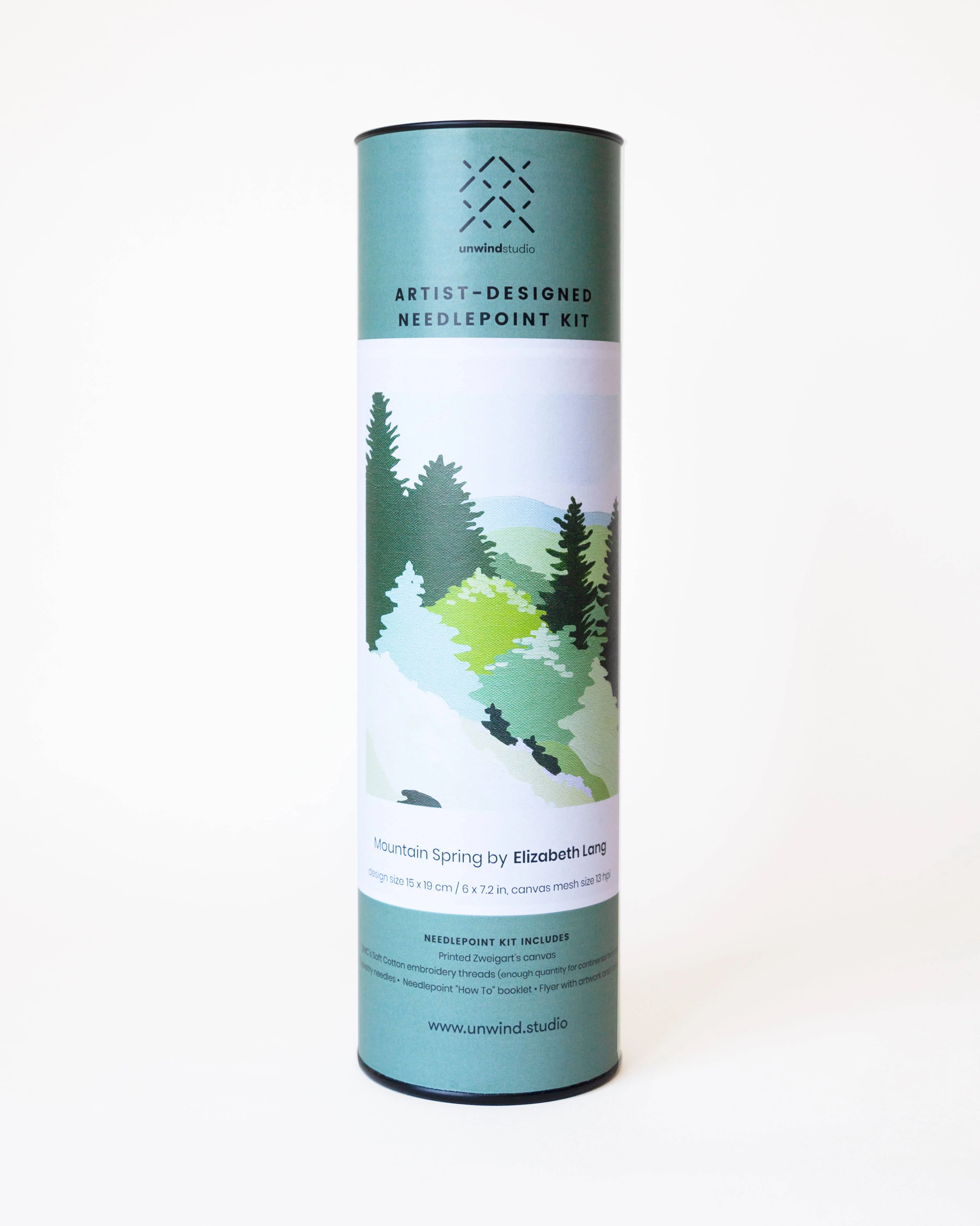 Mountain Spring Needlepoint Kit | DIY Embroidery - Image 6