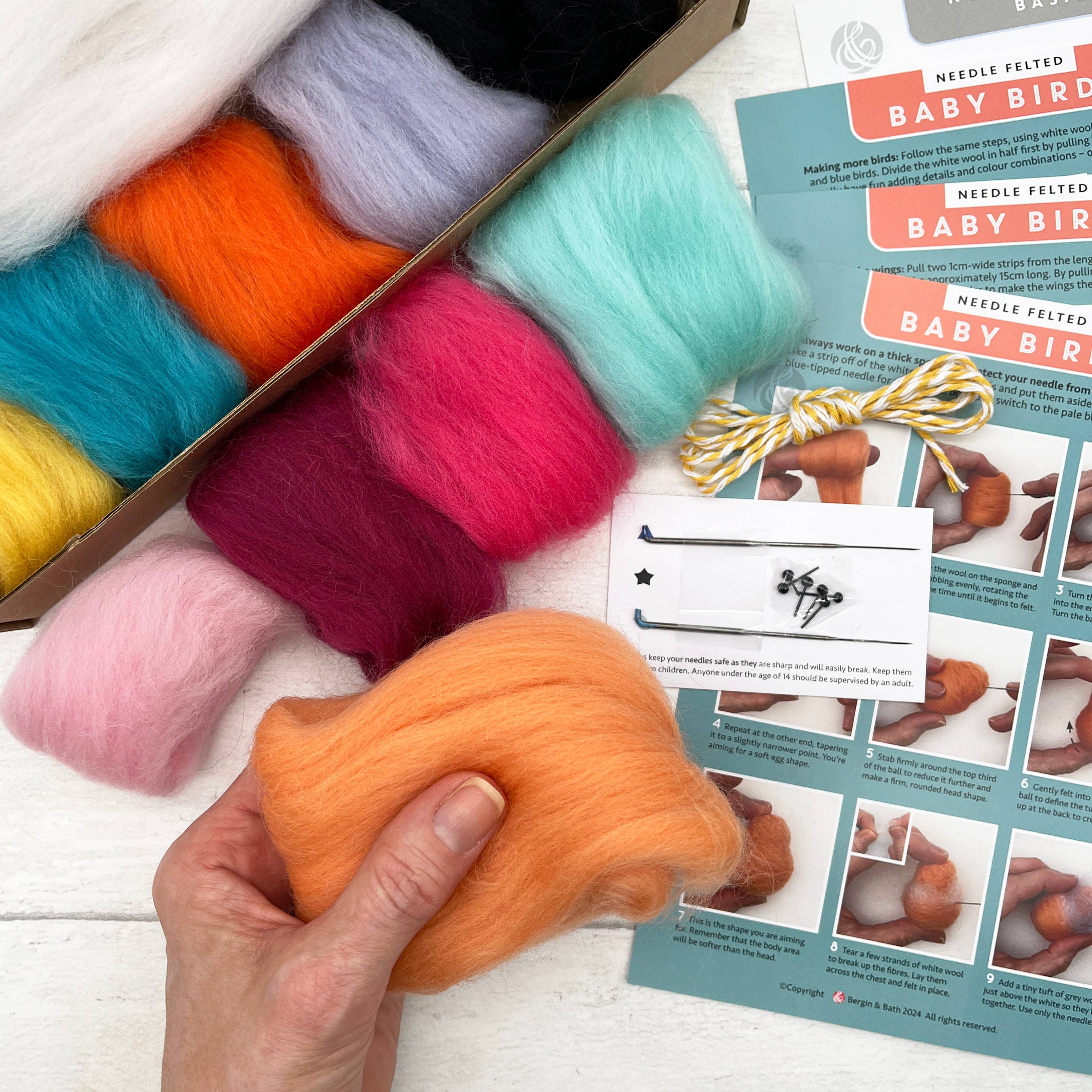 Needle Felting Kit, Baby Birds - Image 4