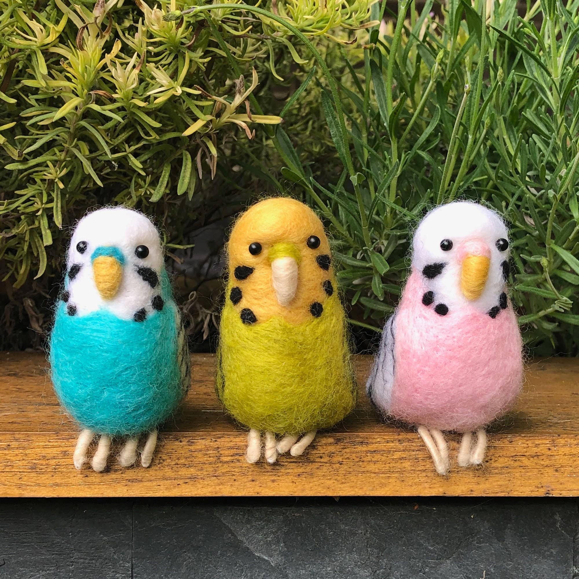 Needle Felting Kit Budgie. Make A Blue Budgerigar From Wool - Image 10
