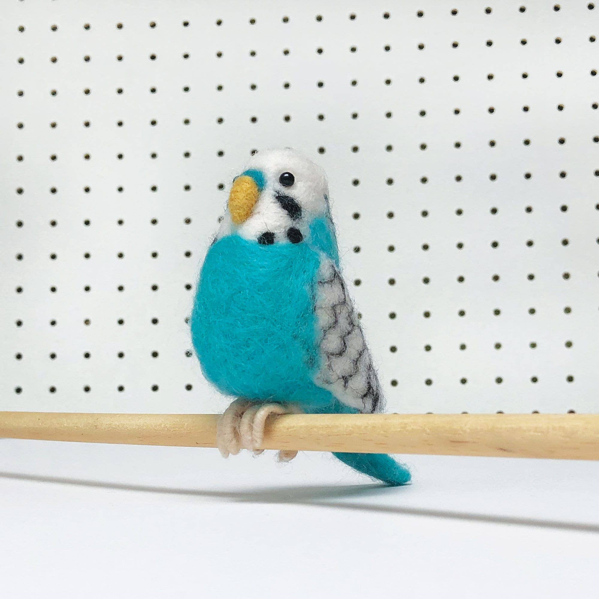 Needle Felting Kit Budgie. Make A Blue Budgerigar From Wool - Image 11