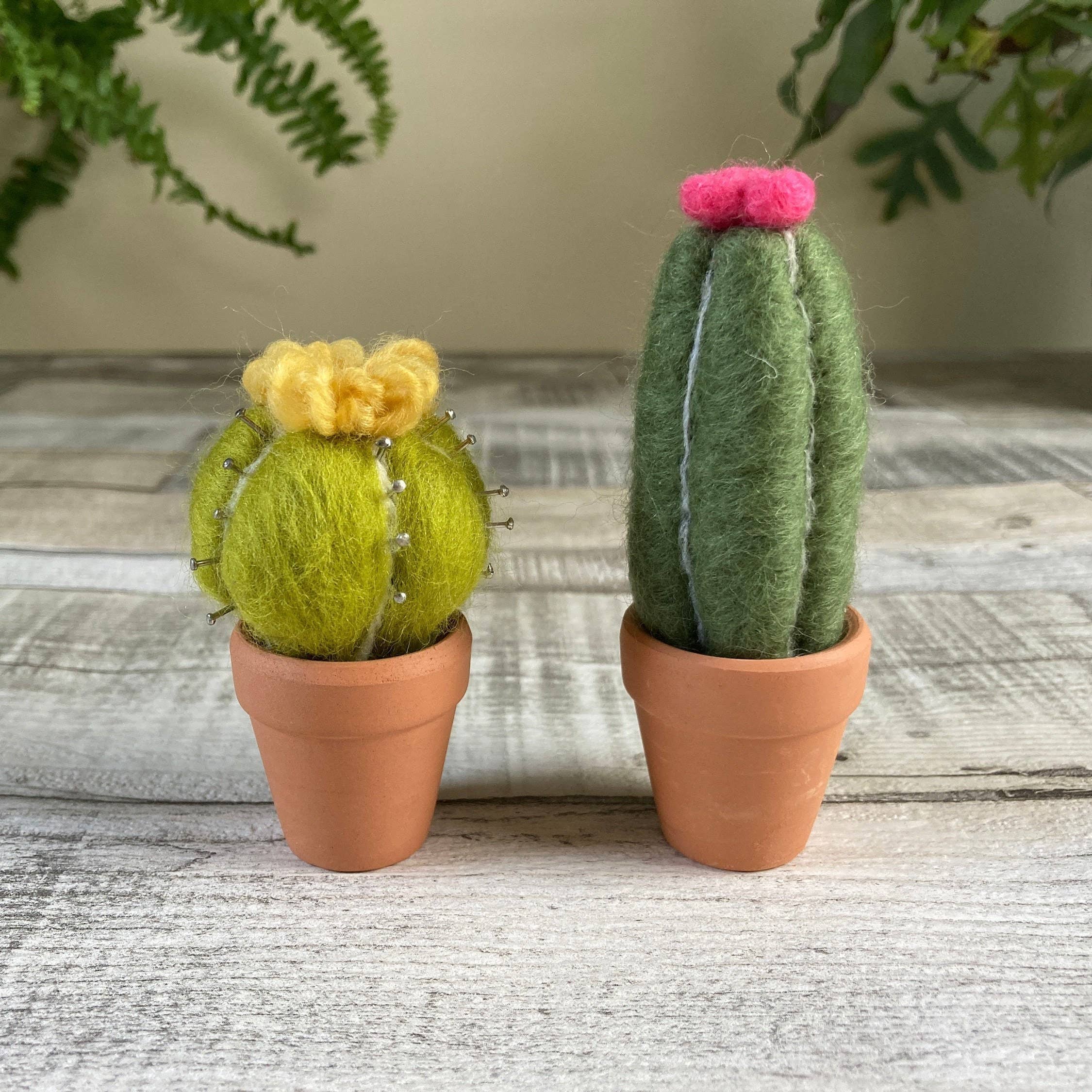 Needle felting kit - Cacti - wool craft project for beginner - Image 9