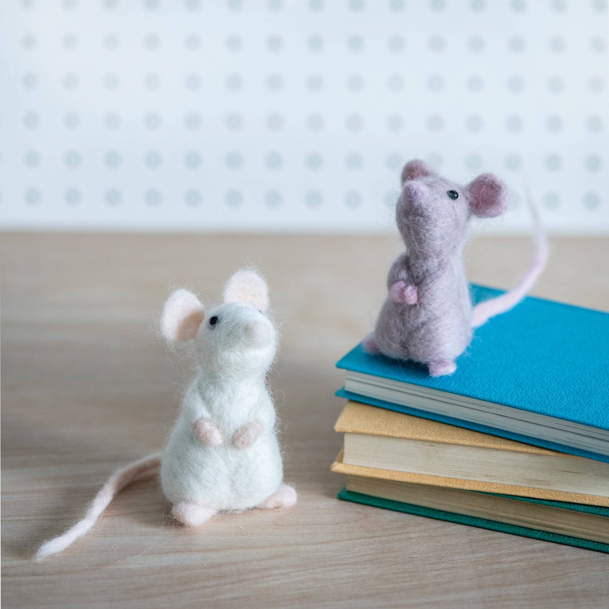 Needle Felting Kit - Mouse - Learn To Make TWO Cute Mice - Image 2