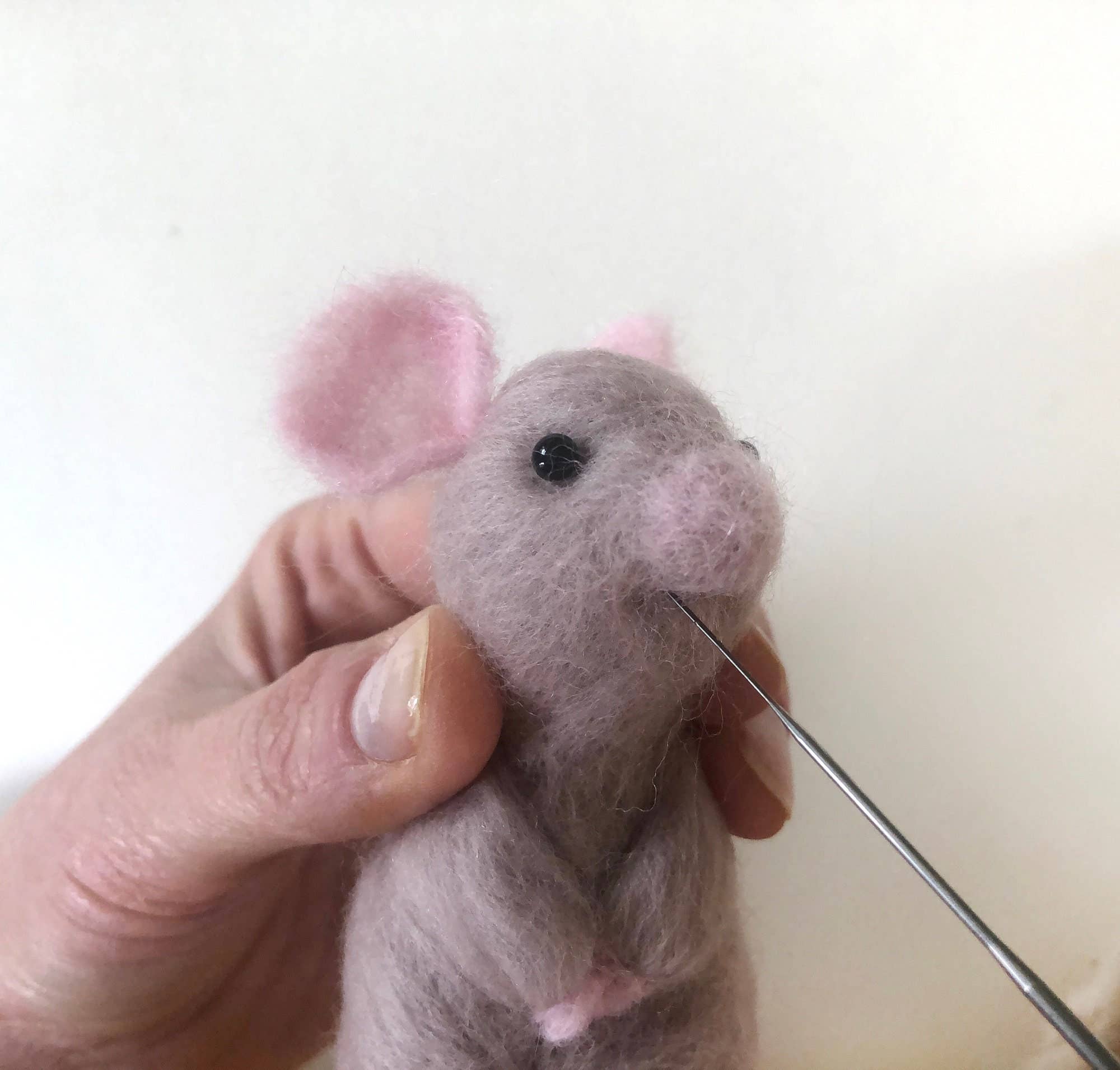 Needle Felting Kit - Mouse - Learn To Make TWO Cute Mice - Image 6