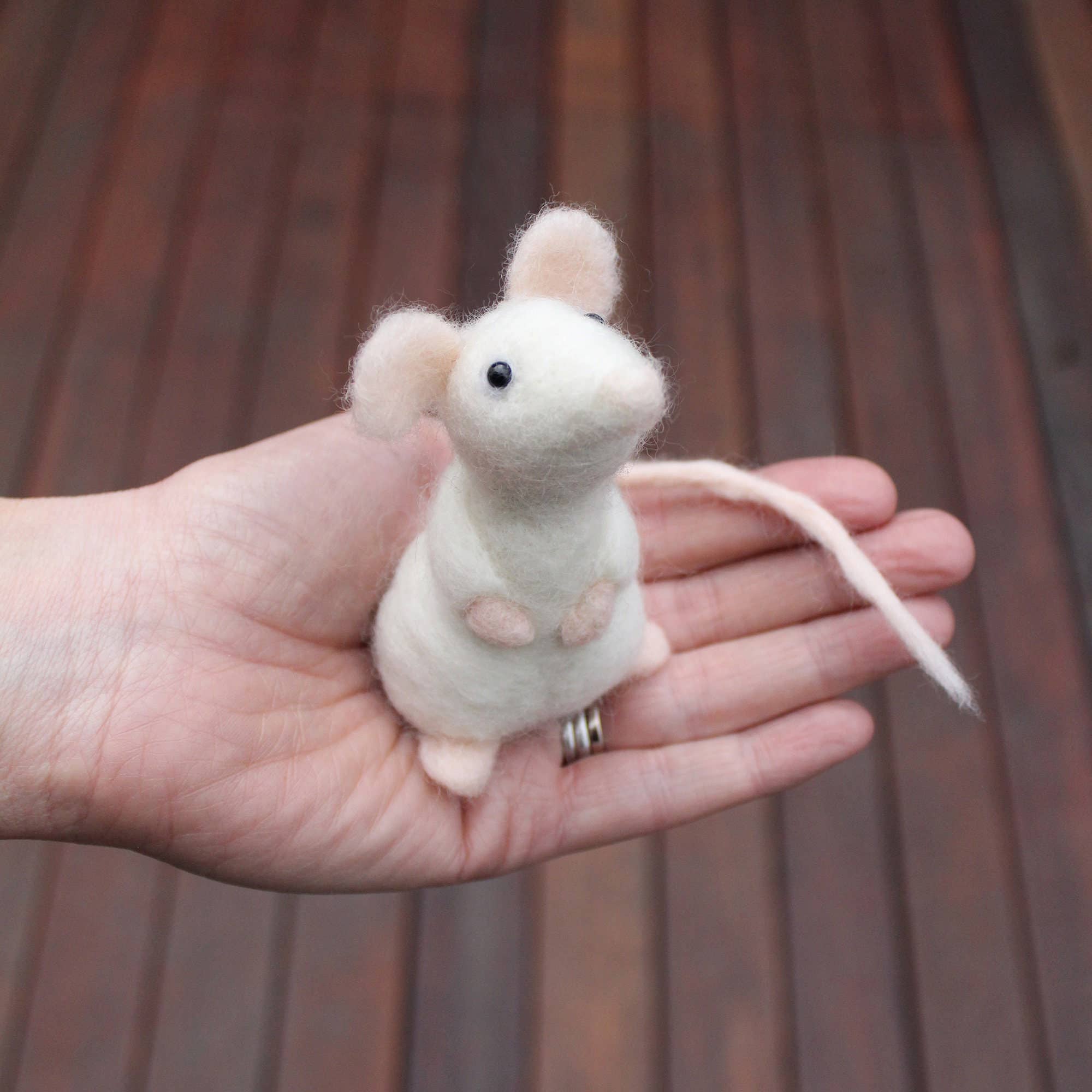 Needle Felting Kit - Mouse - Learn To Make TWO Cute Mice - Image 9