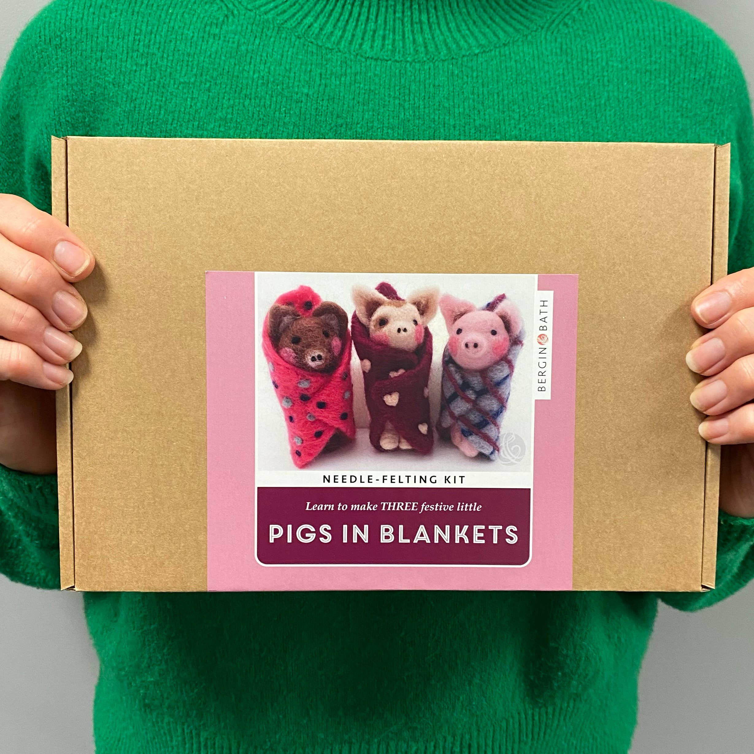 Needle Felting Kit, Pigs In Blankets - Image 4