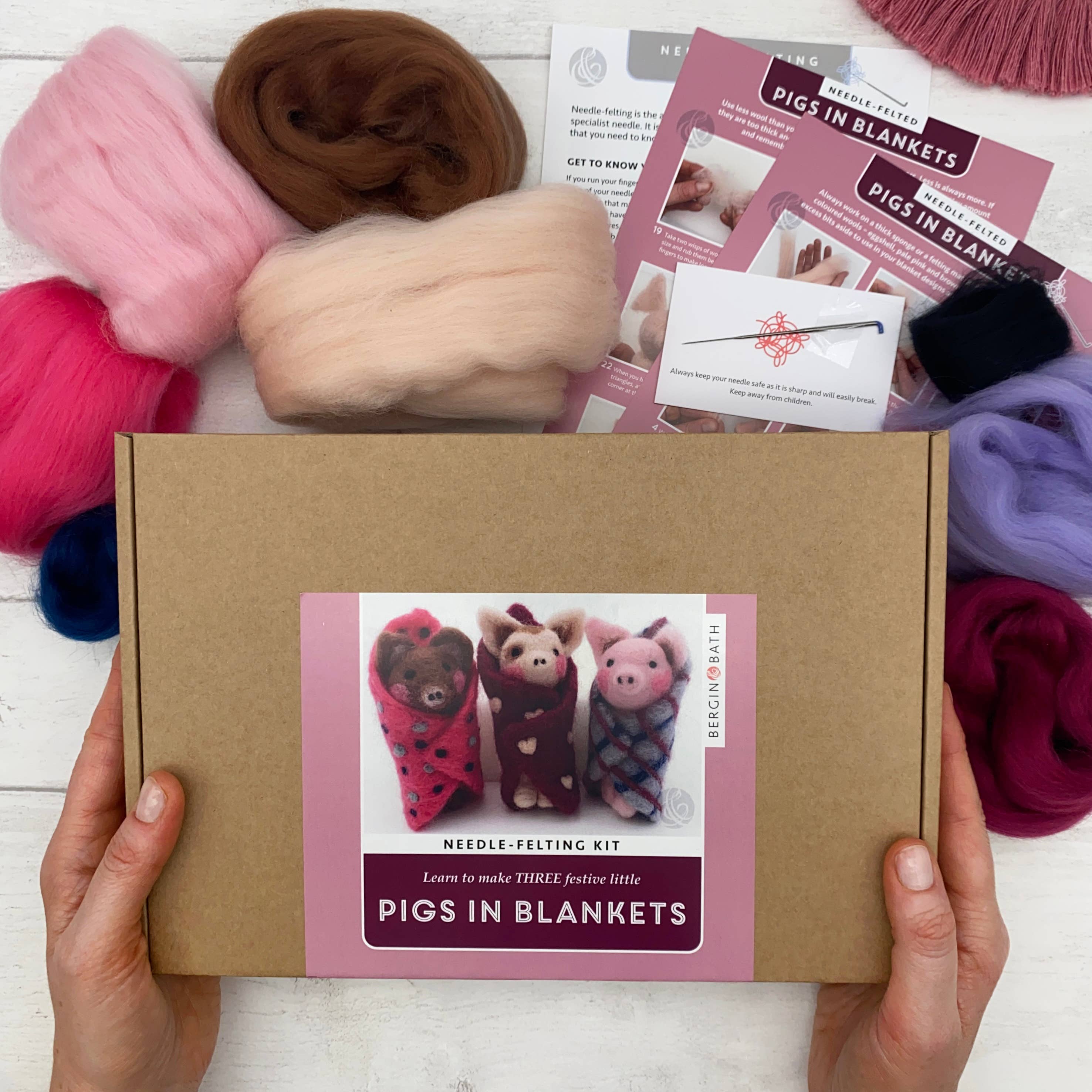 Needle Felting Kit, Pigs In Blankets - Image 9
