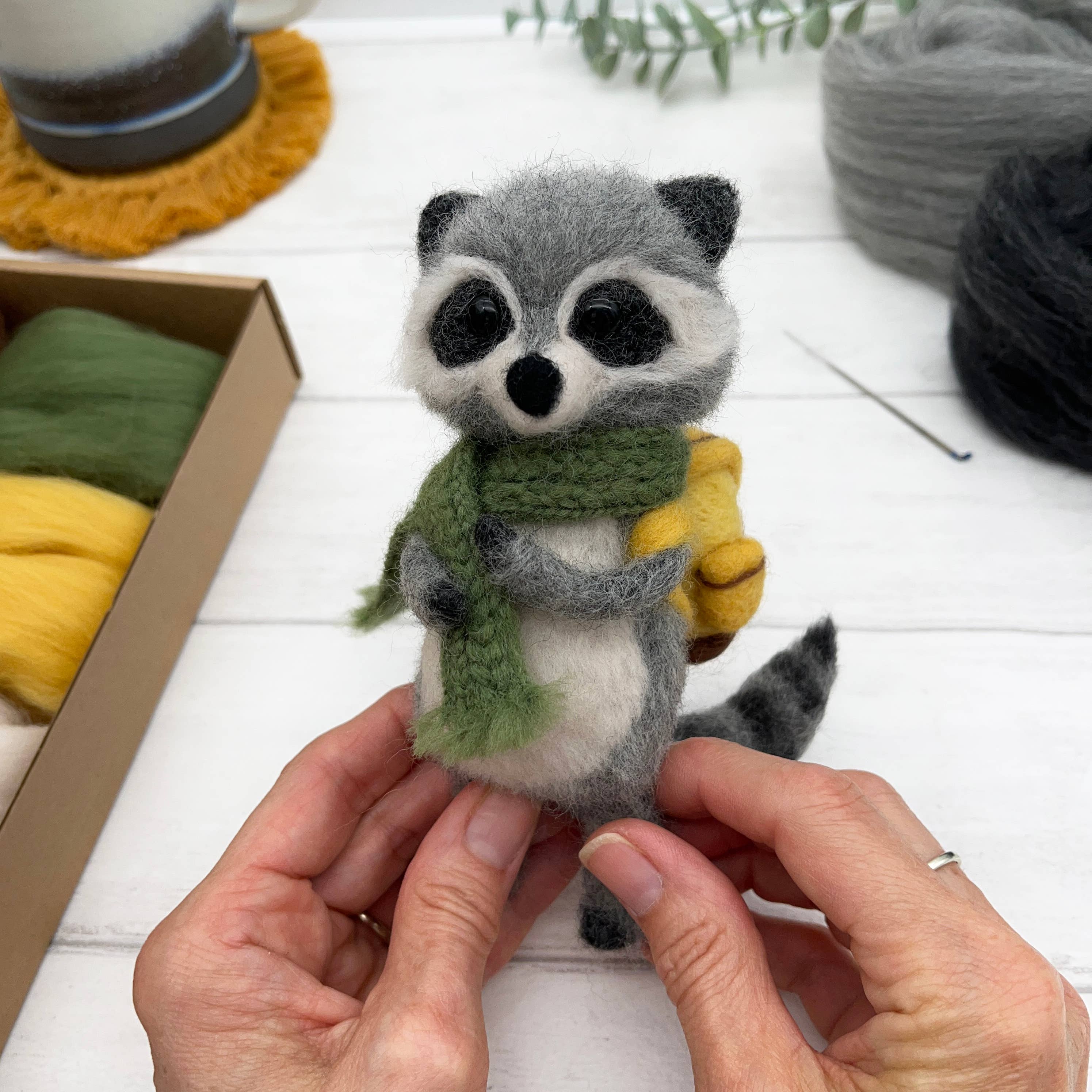Needle Felting Kit, Raccoon - Image 3
