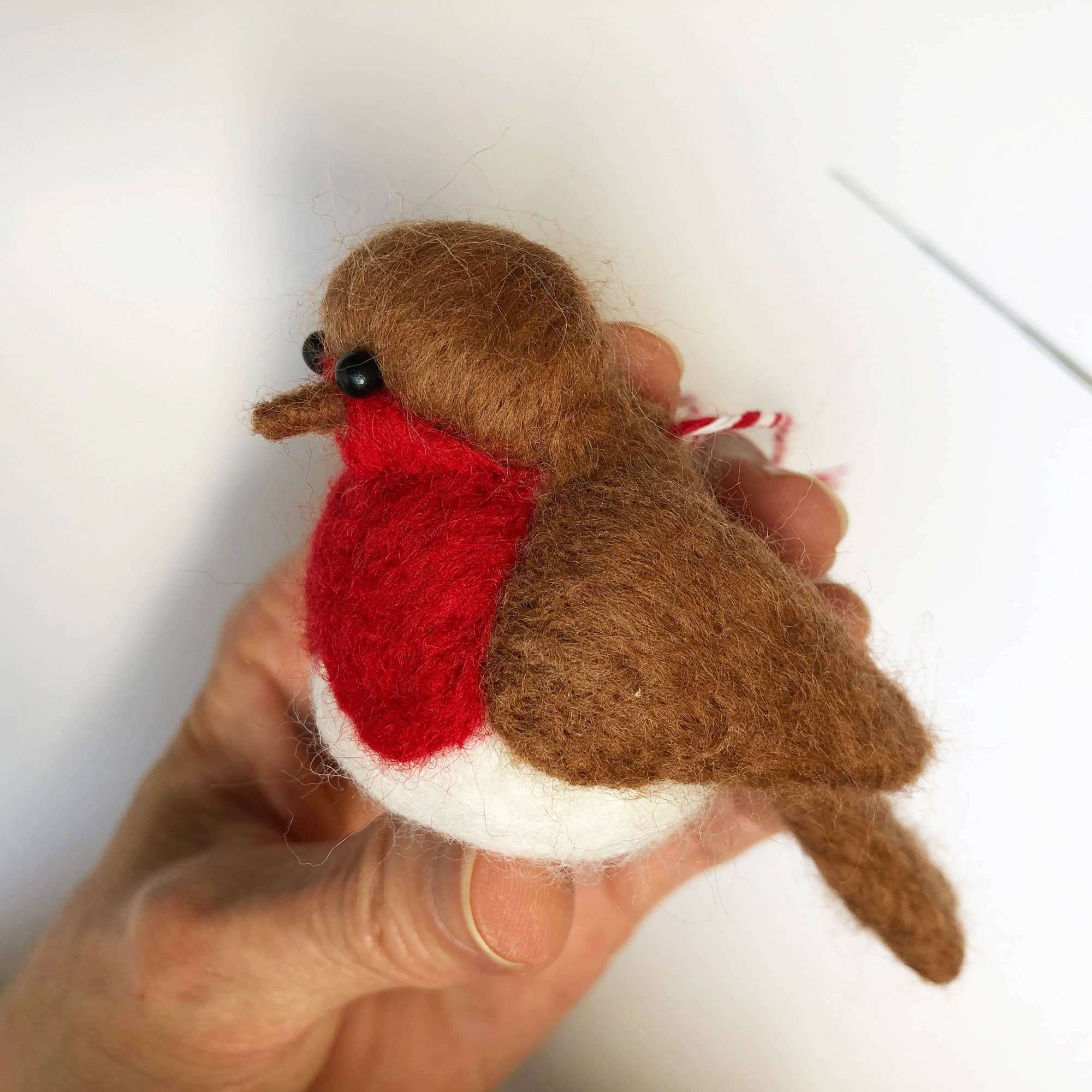 Needle Felting Kit - Robins. Christmas craft kit for adults. - Image 6