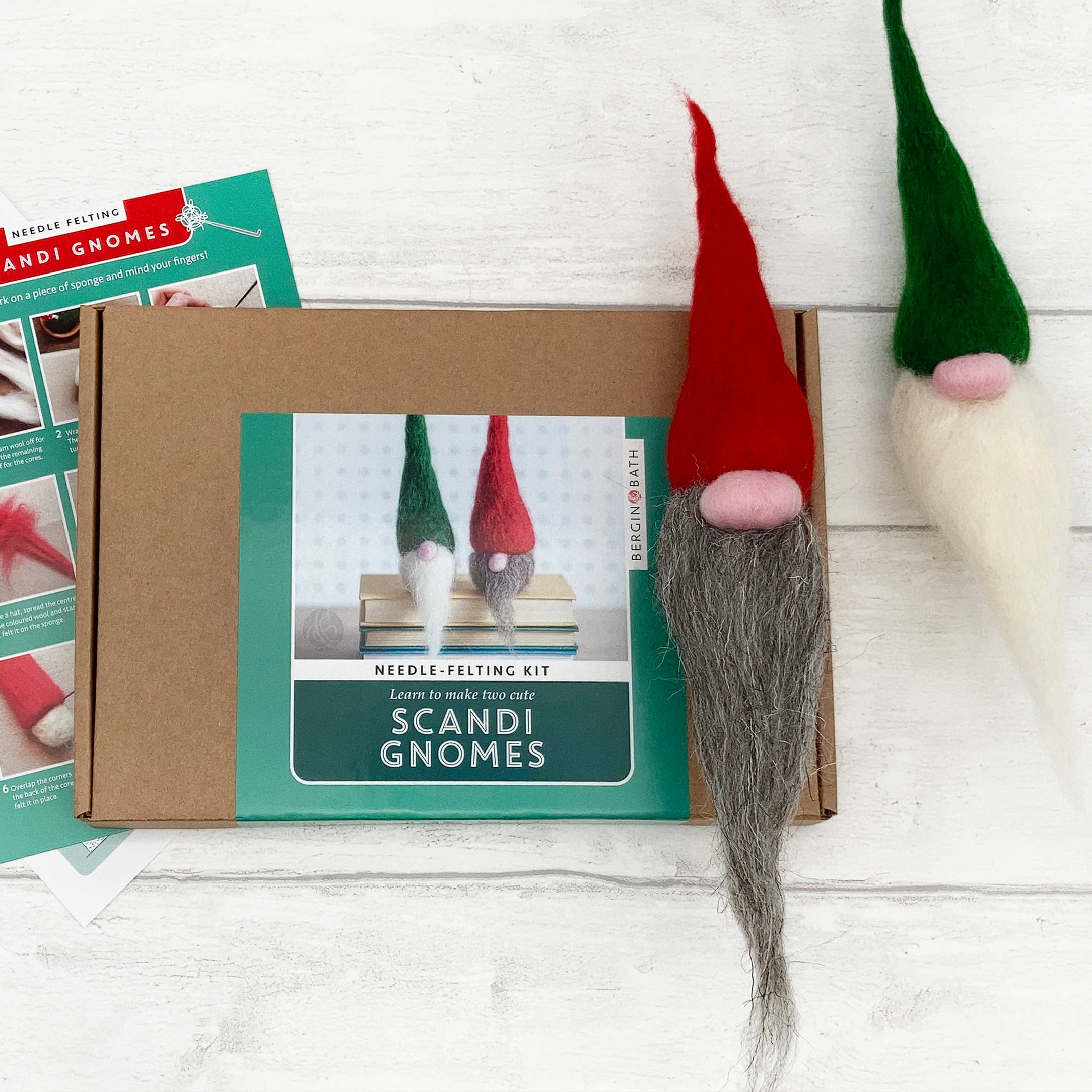 Needle Felting Kit - Scandi Gnomes. A craft kit for adults - Image 7