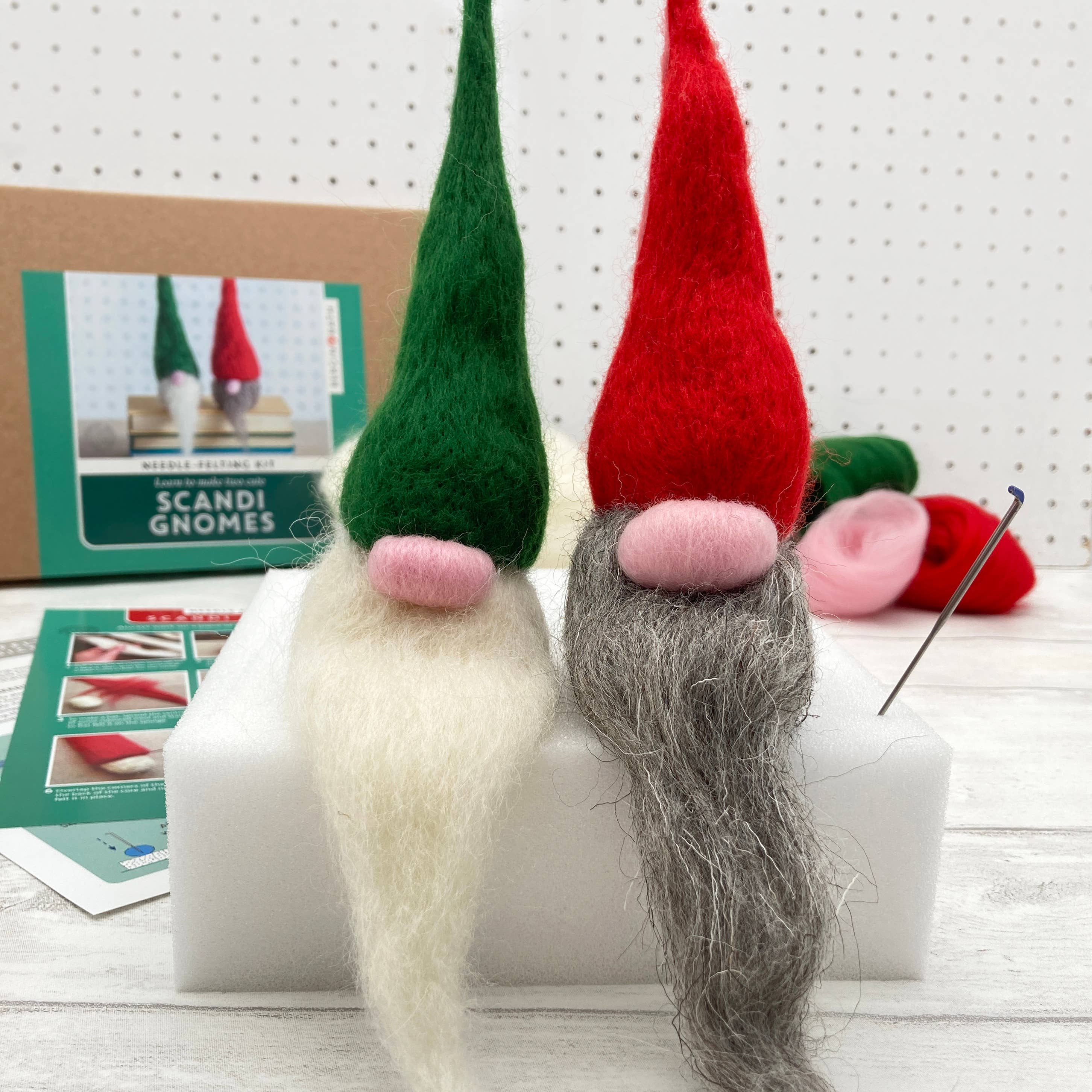 Needle Felting Kit - Scandi Gnomes. A craft kit for adults - Image 8