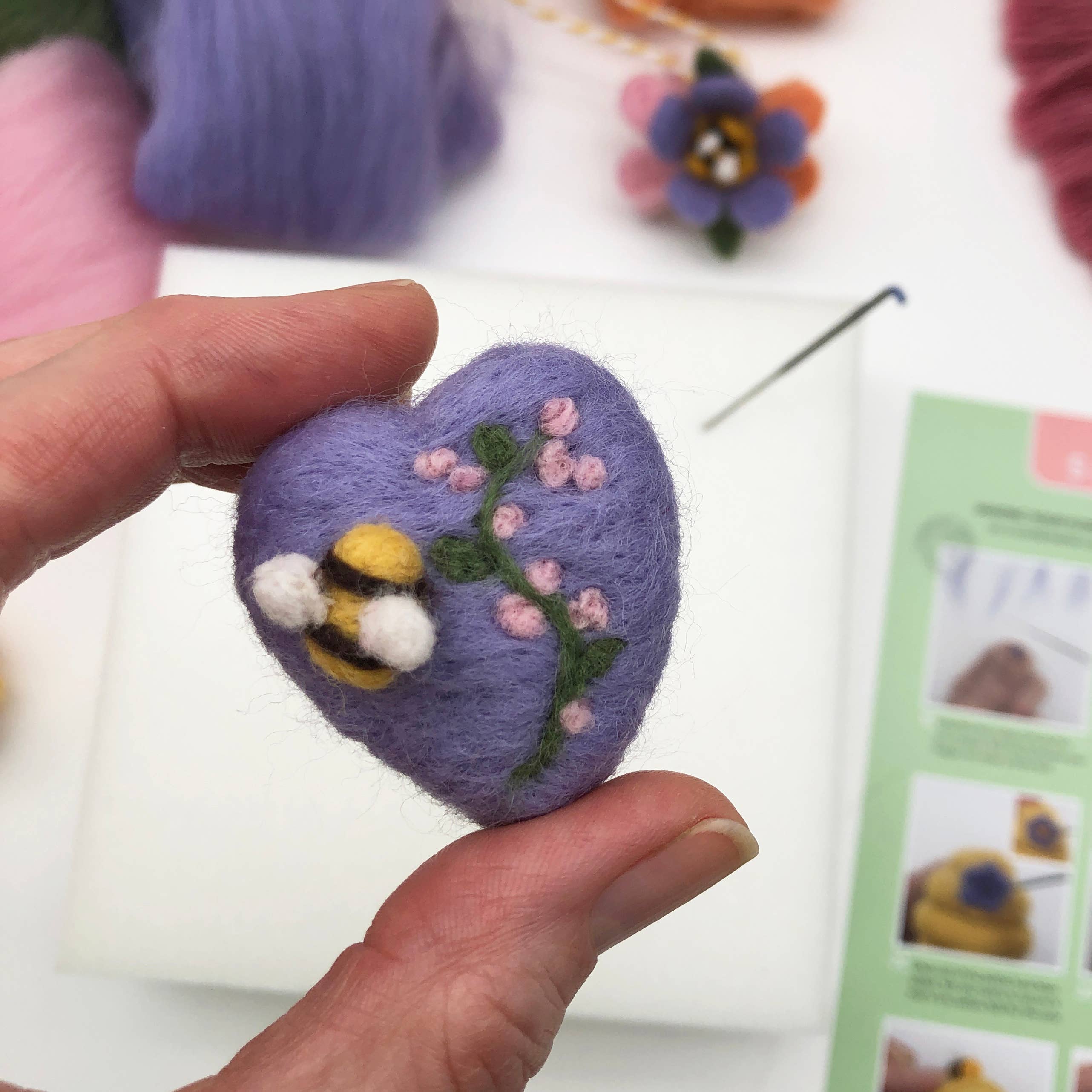 Needle Felting Kit - Springtime. A Pretty Craft for Easter - Image 5