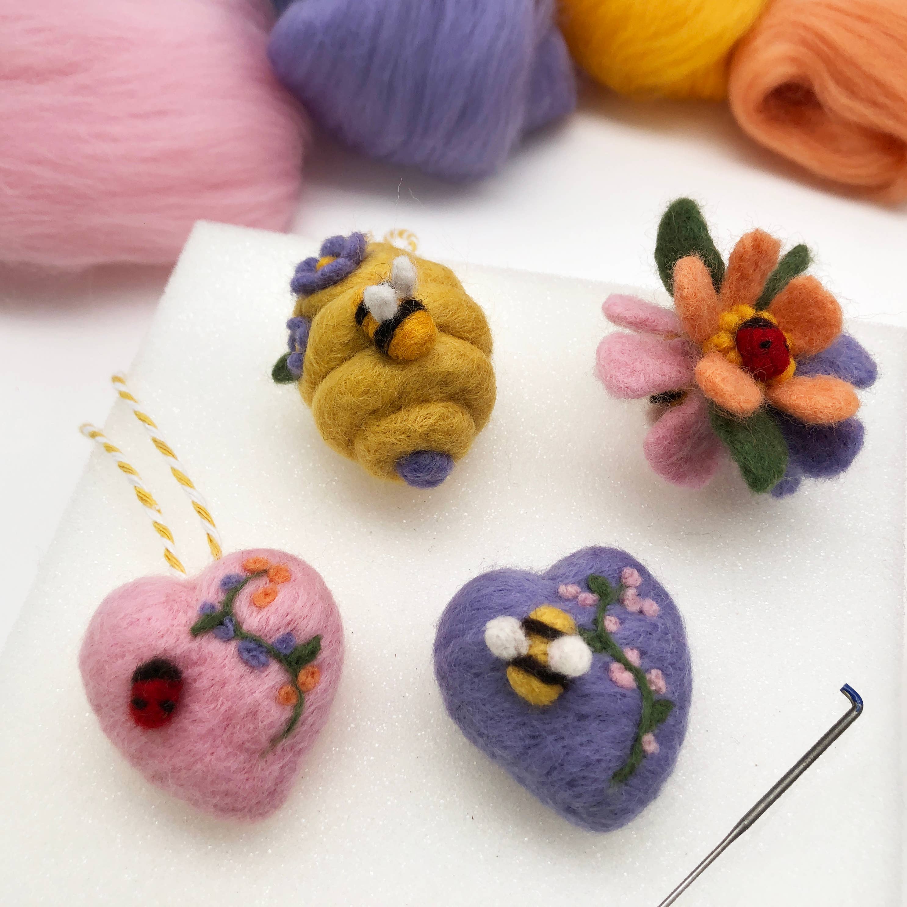 Needle Felting Kit - Springtime. A Pretty Craft for Easter - Image 6