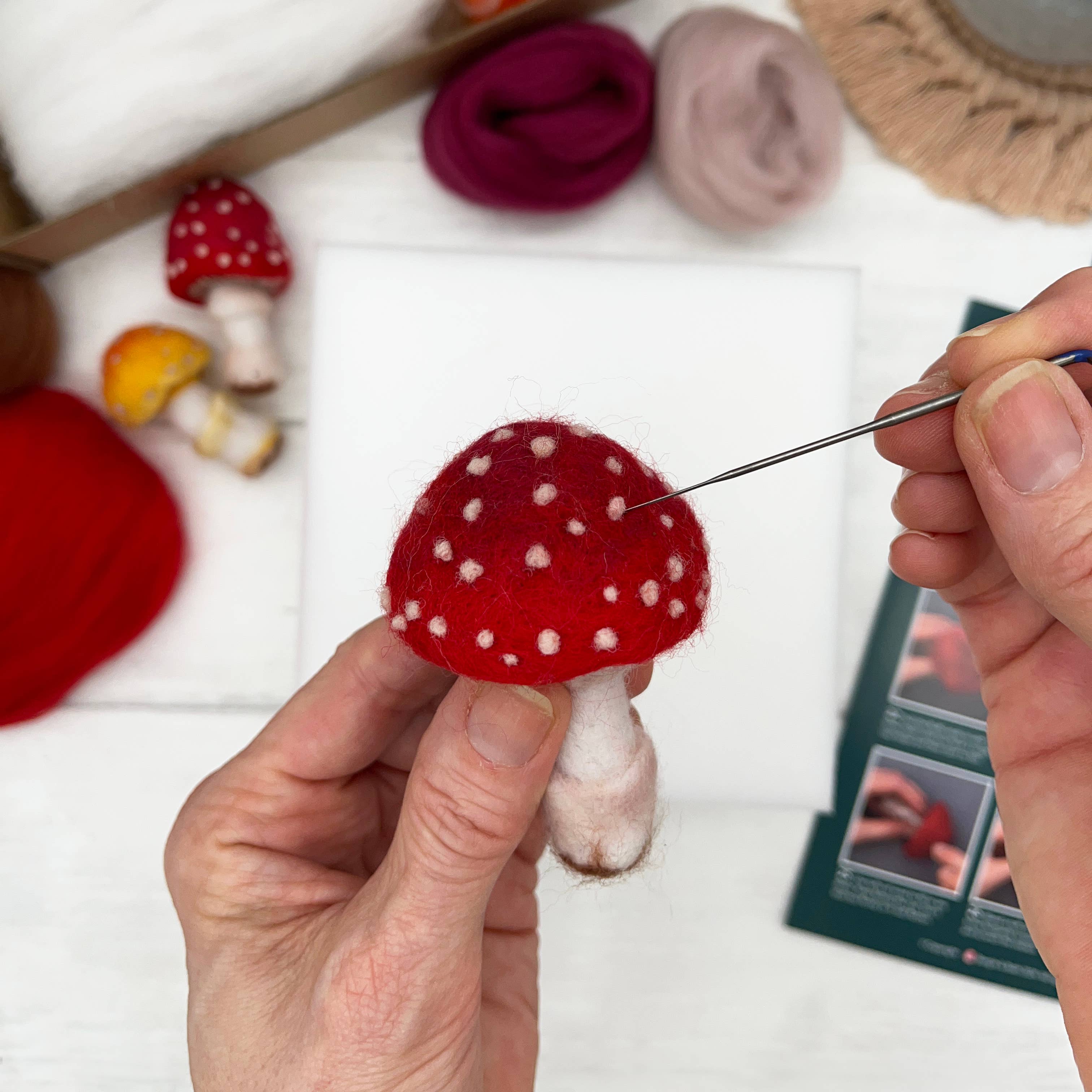 Needle Felting Kit, Toadstools - Image 10