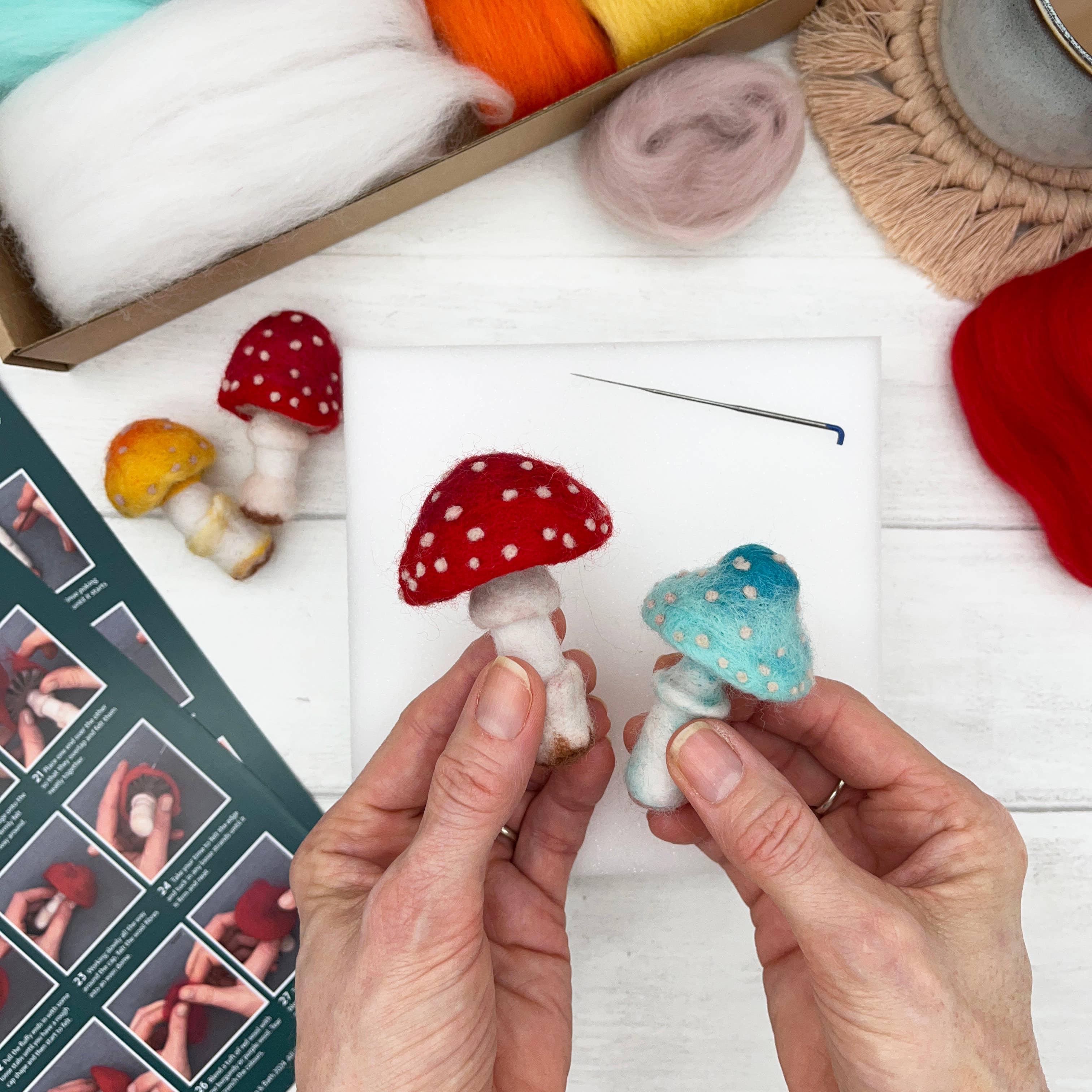Needle Felting Kit, Toadstools - Image 2