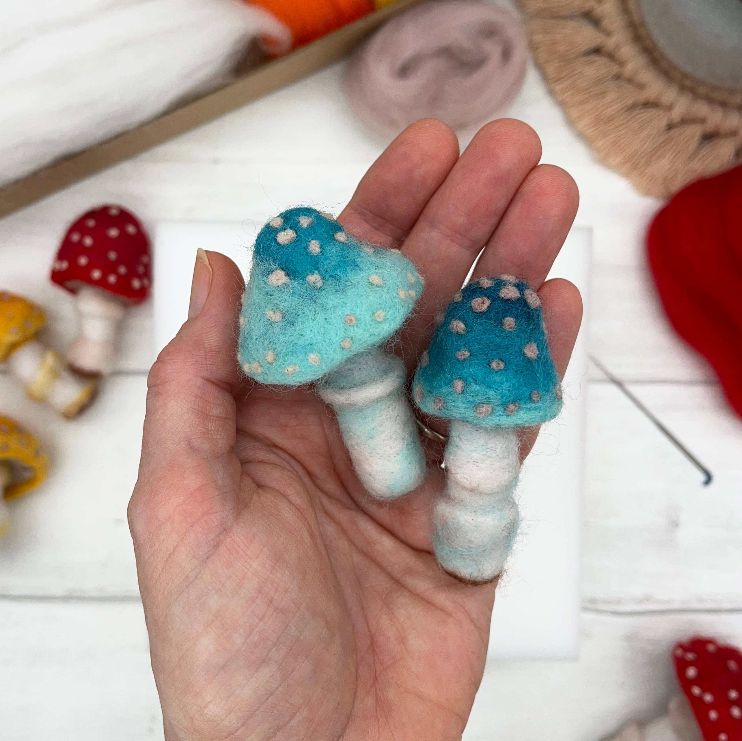 Needle Felting Kit, Toadstools - Image 9